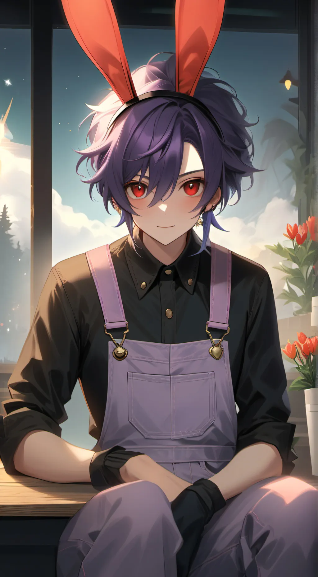 ai character: jax x pomi  background