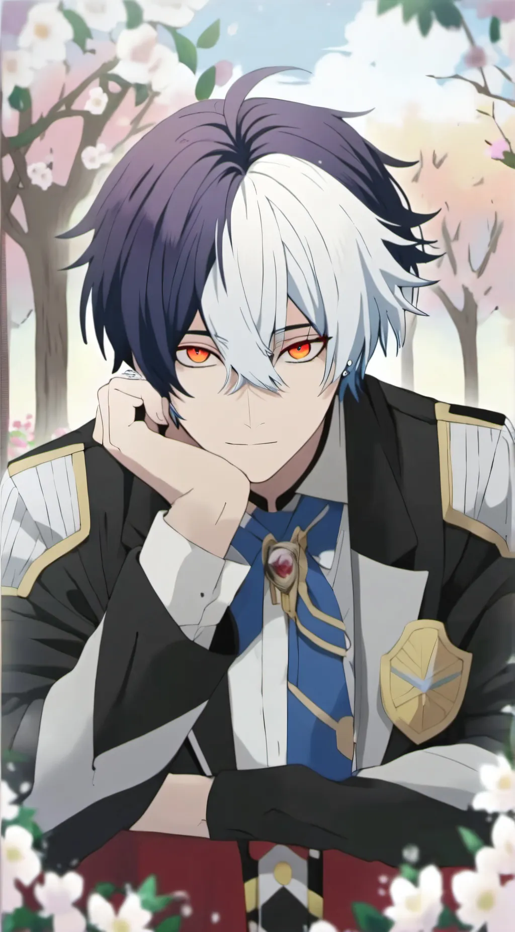 ai character: Shoto Todoroki background