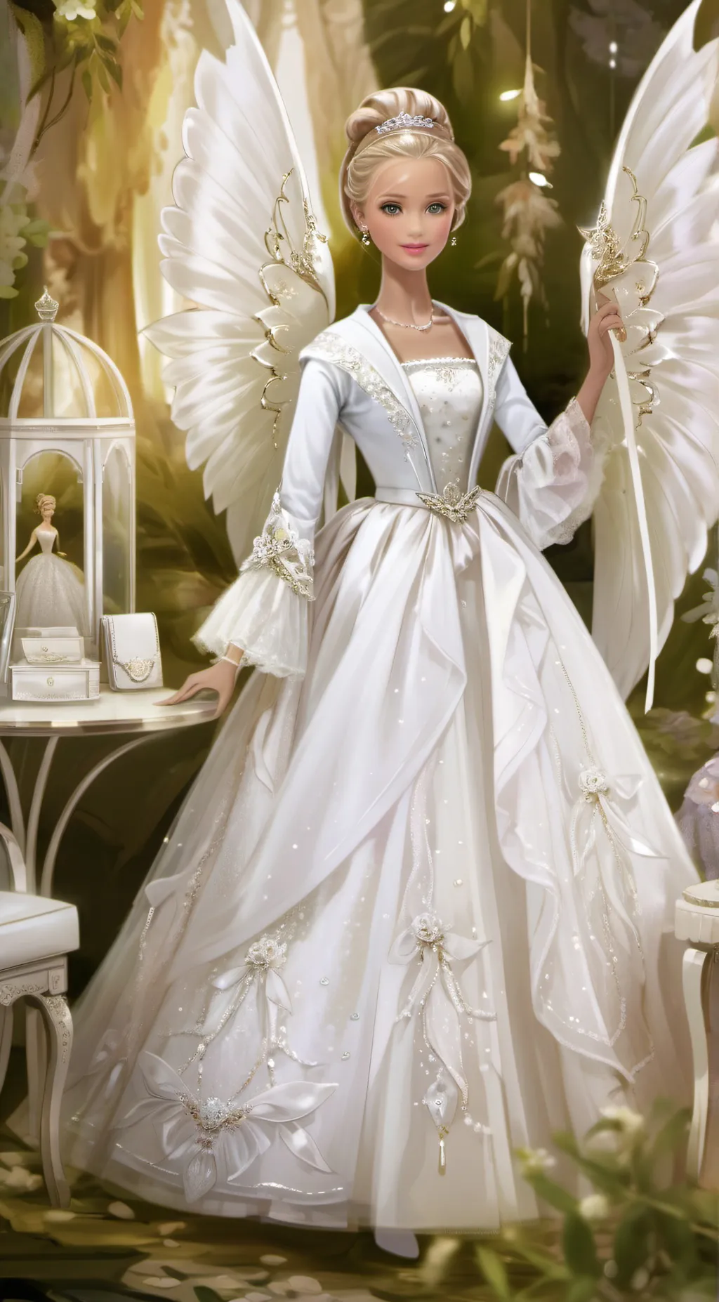 ai character: Godness  background