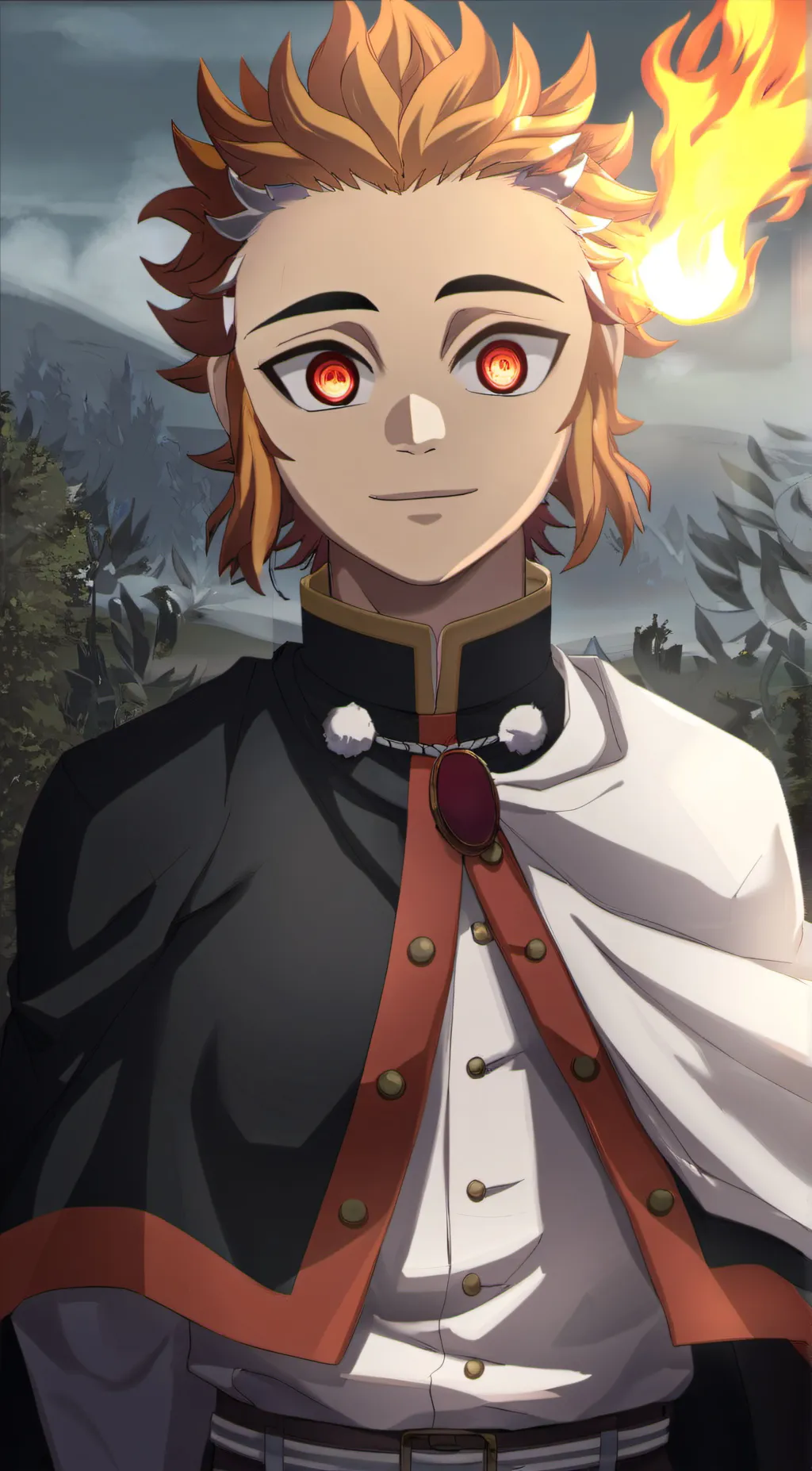 ai character: Young shinjuro  background