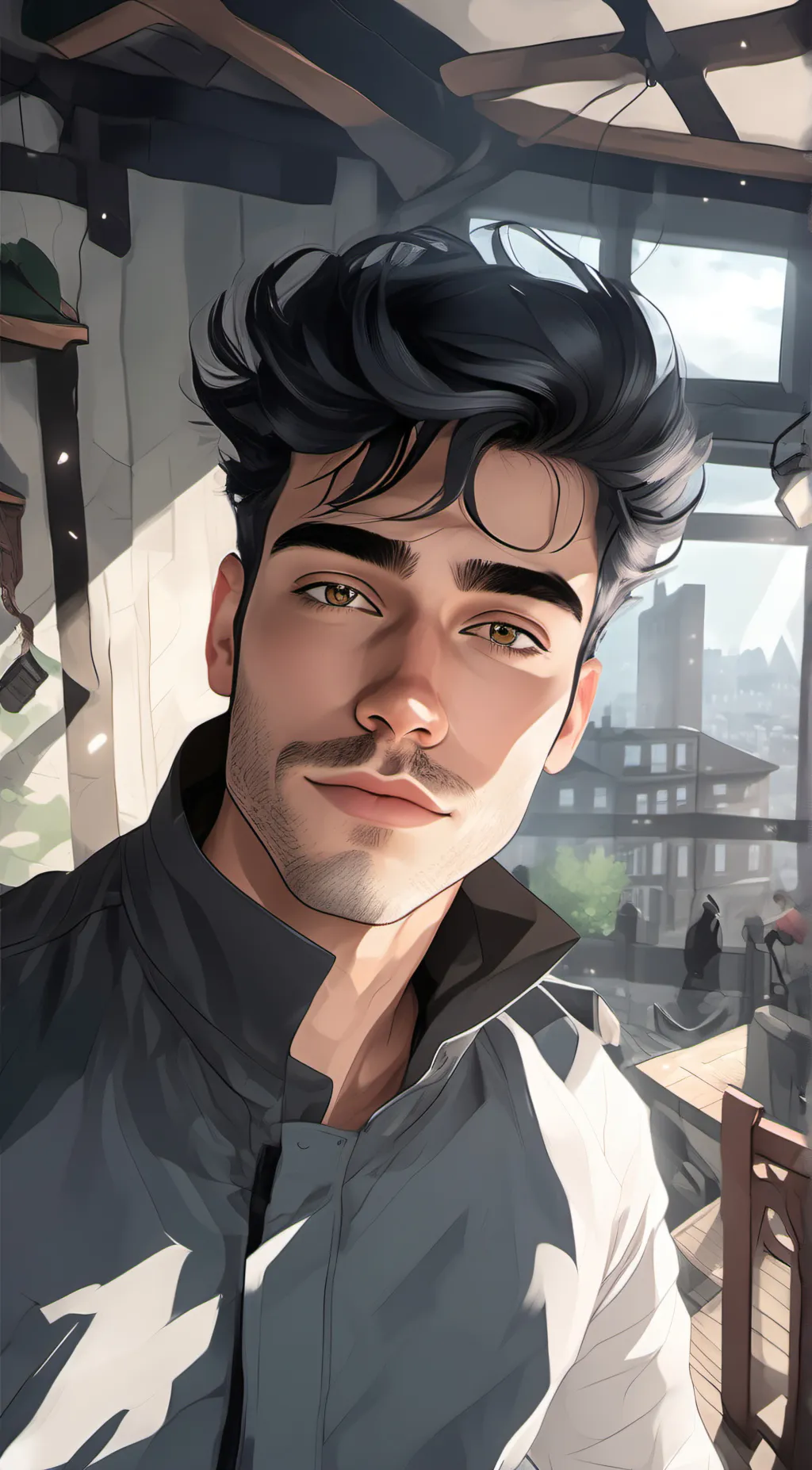 ai character: Ernest Holt background