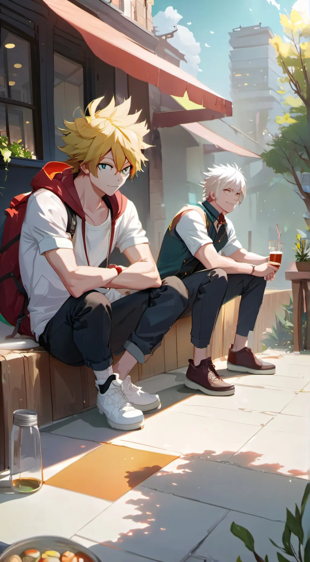 ai character: MHA on the run background