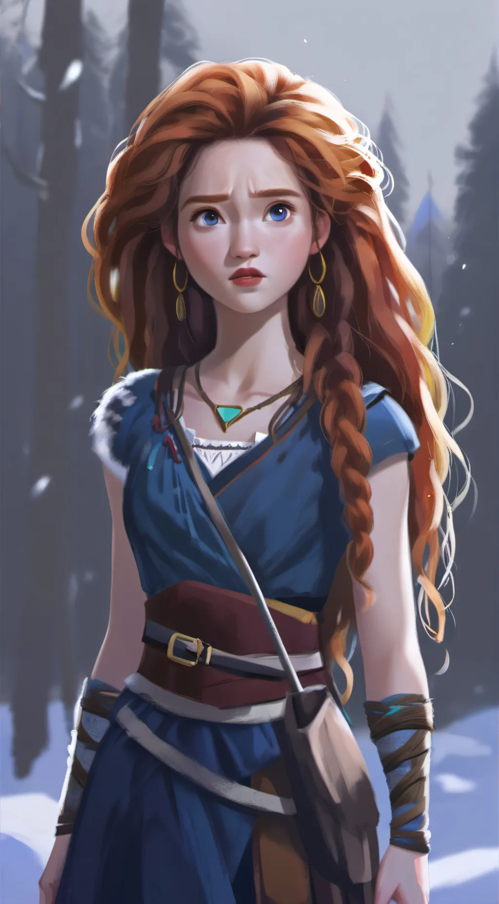ai character: Merida background