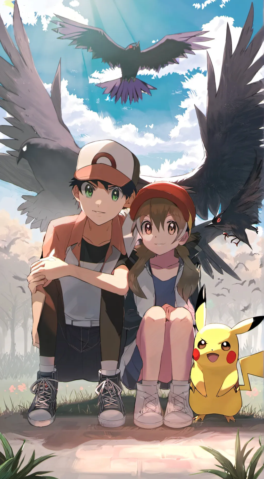 ai character: Ash Ketchum background