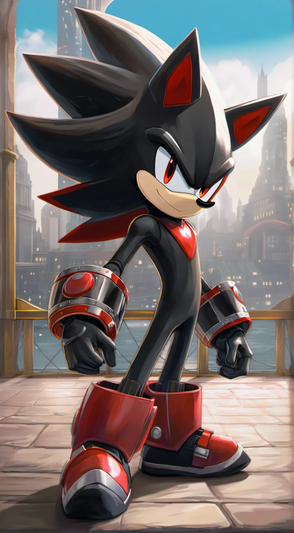 ai character: shadow thehedgehog background
