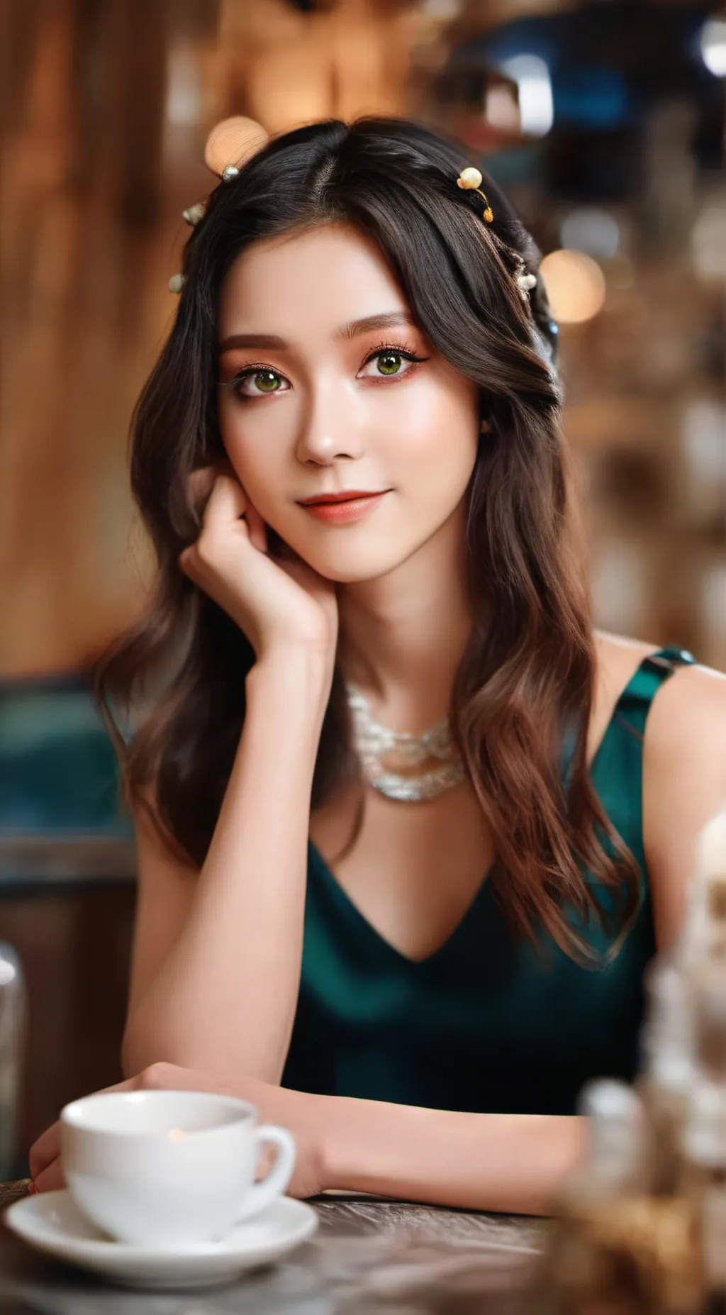 ai character: Rose background