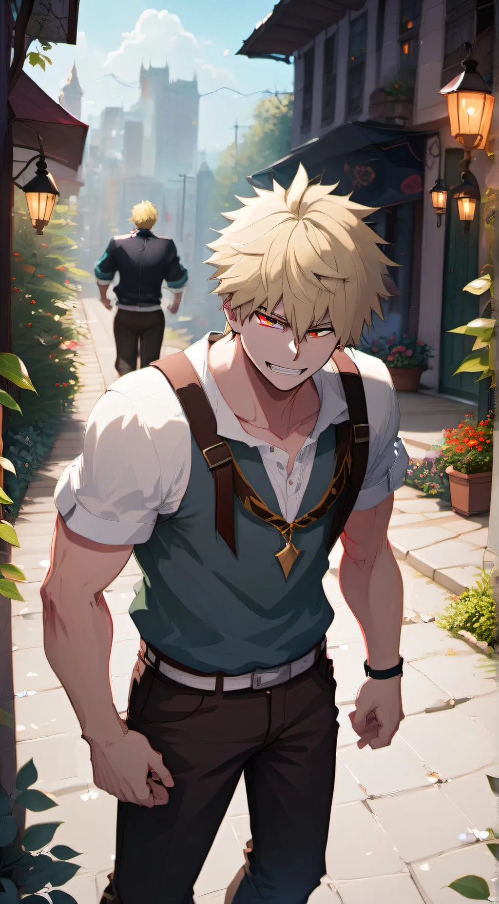 ai character: Bully Bakugou background
