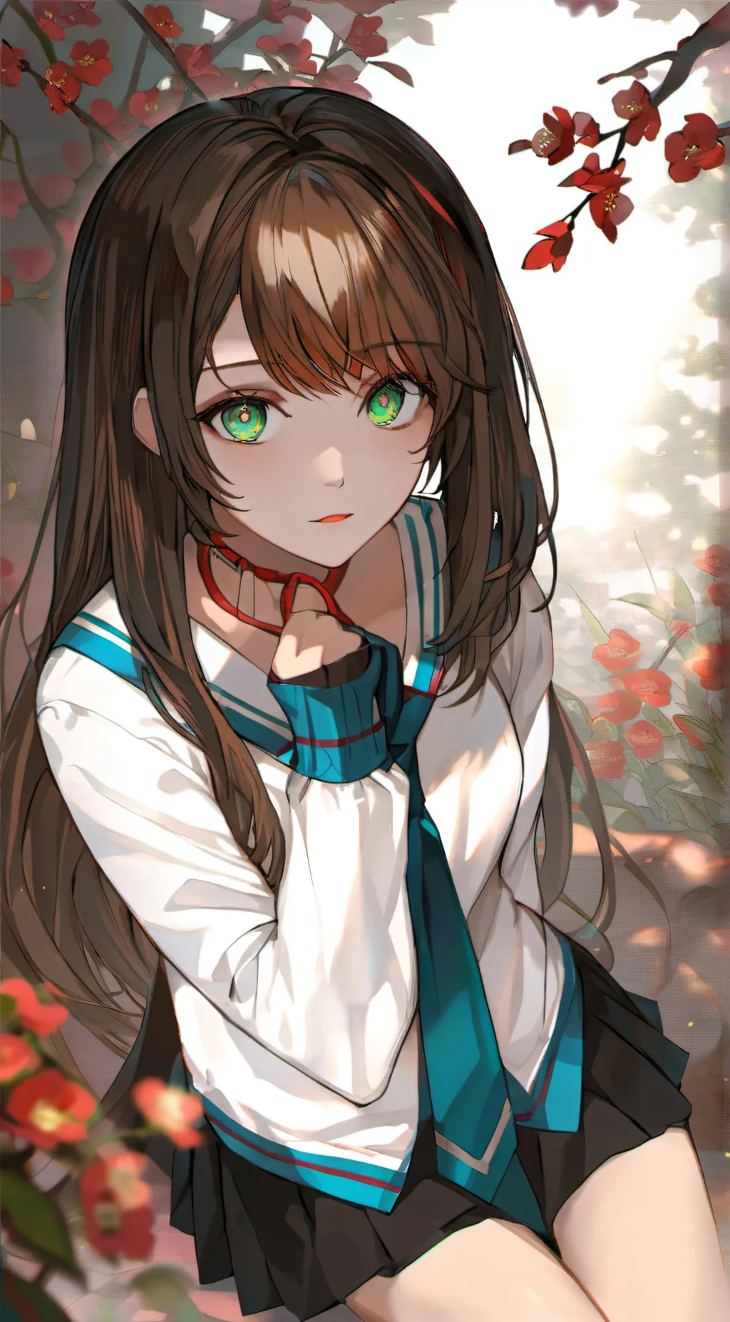 ai character: lacy background
