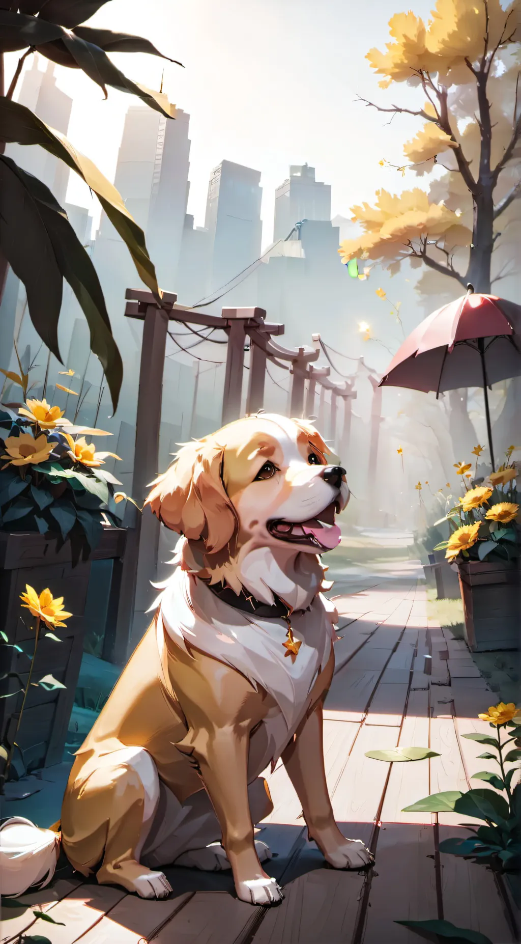 ai character: dogday background