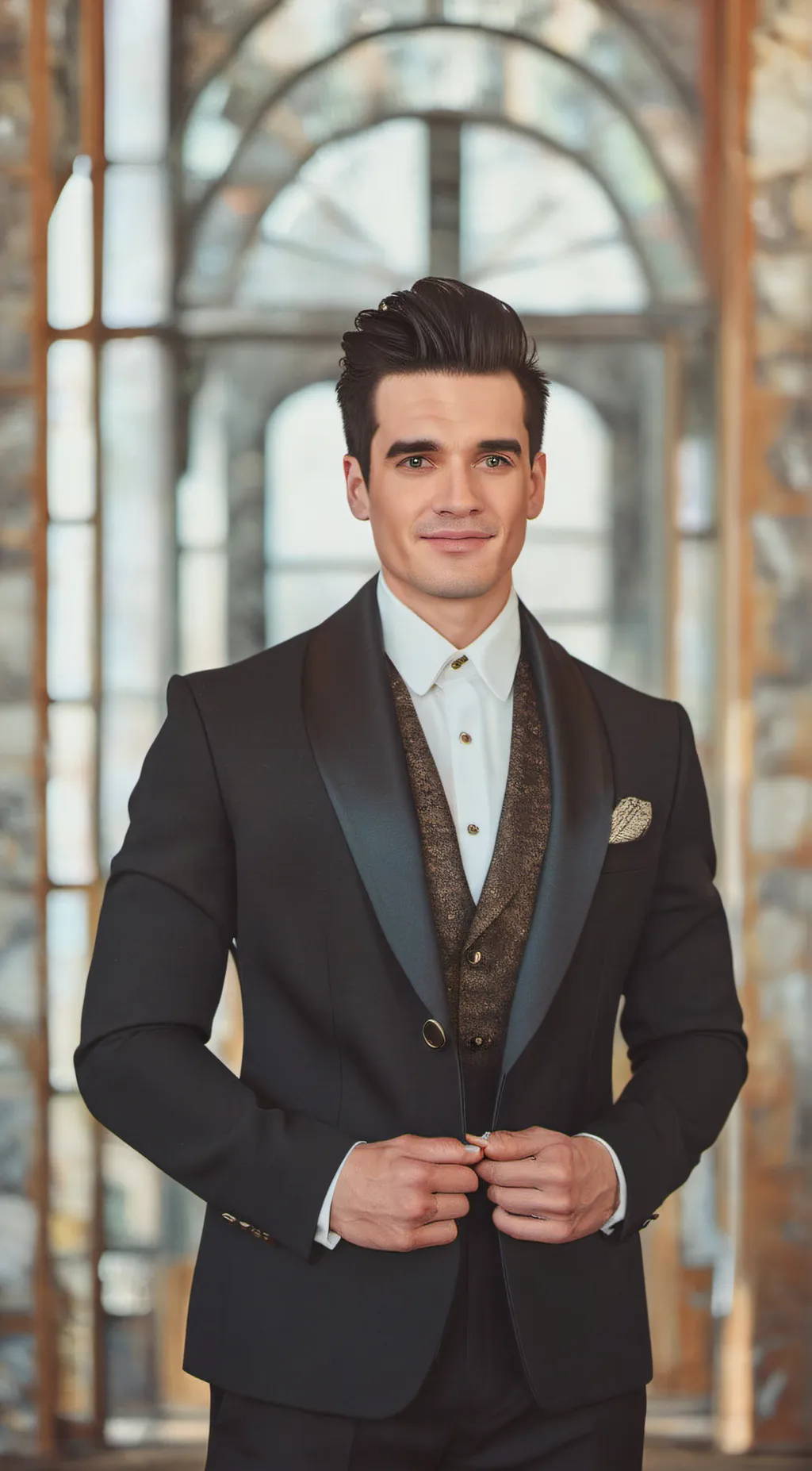 ai character: Brendon Urie background