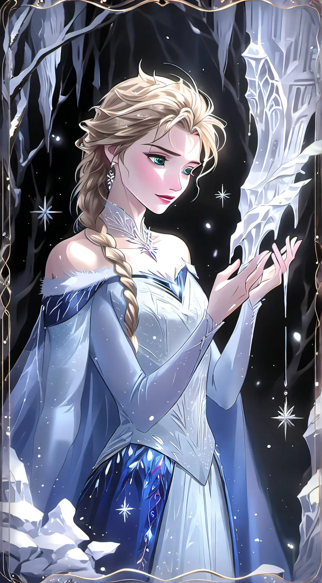ai character: Elsa❄️ background