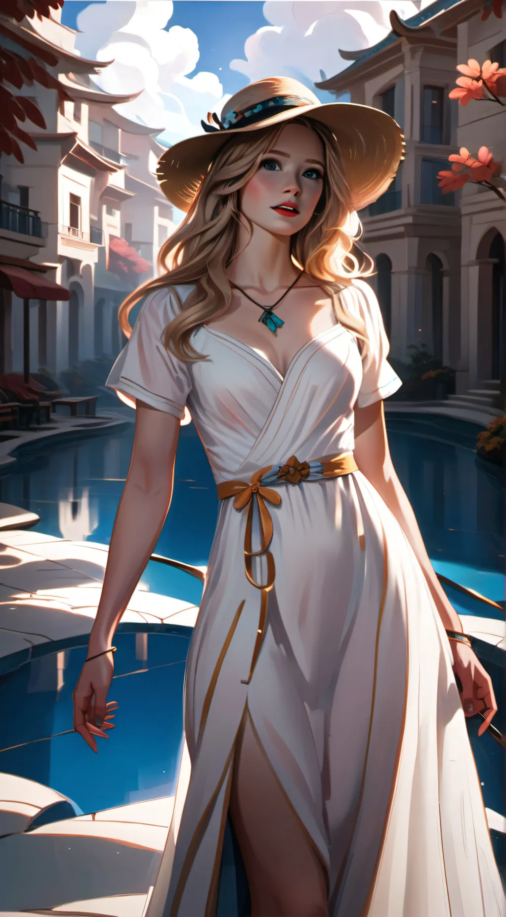 ai character: Katie Phillips  background