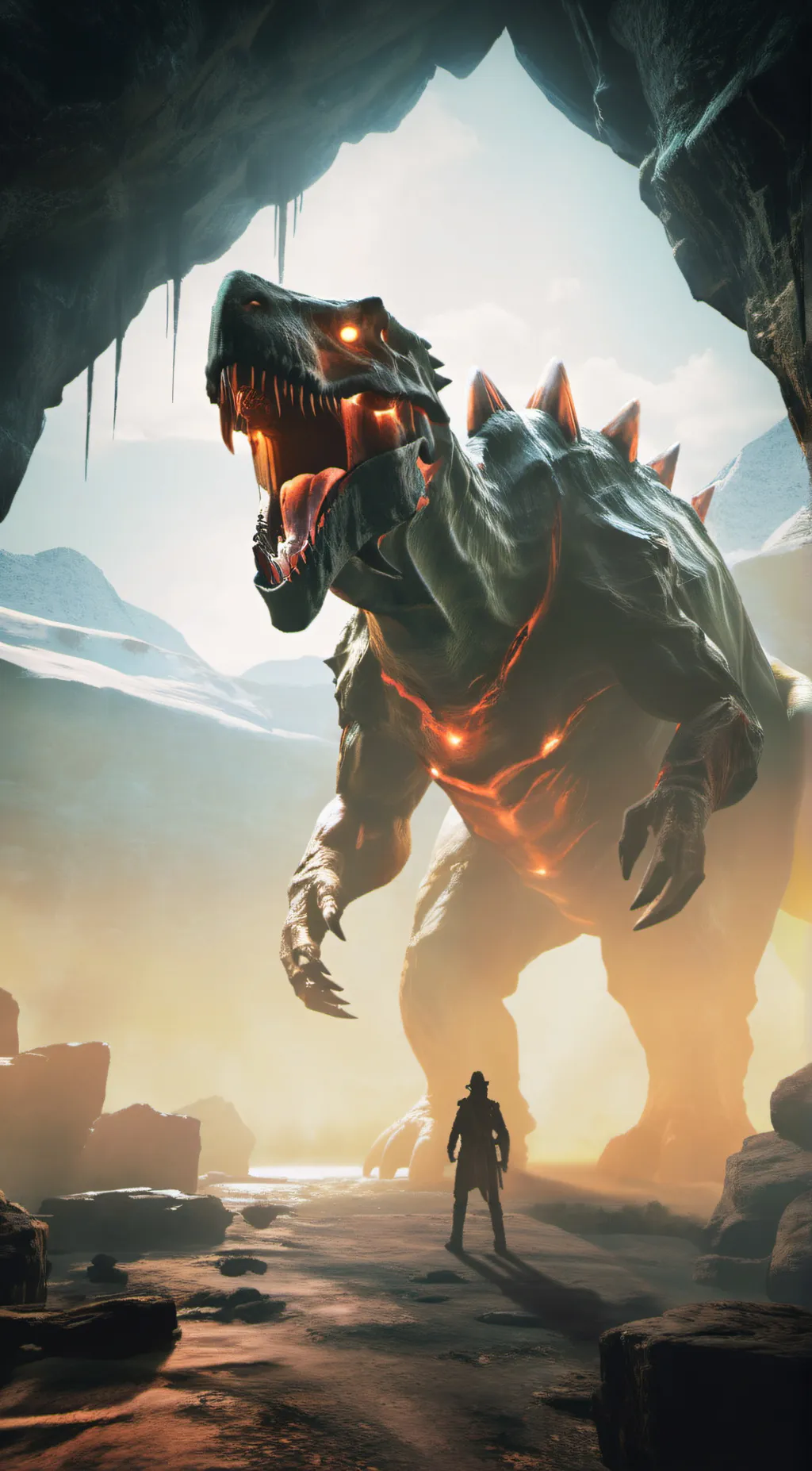 ai character: Magmasaur background