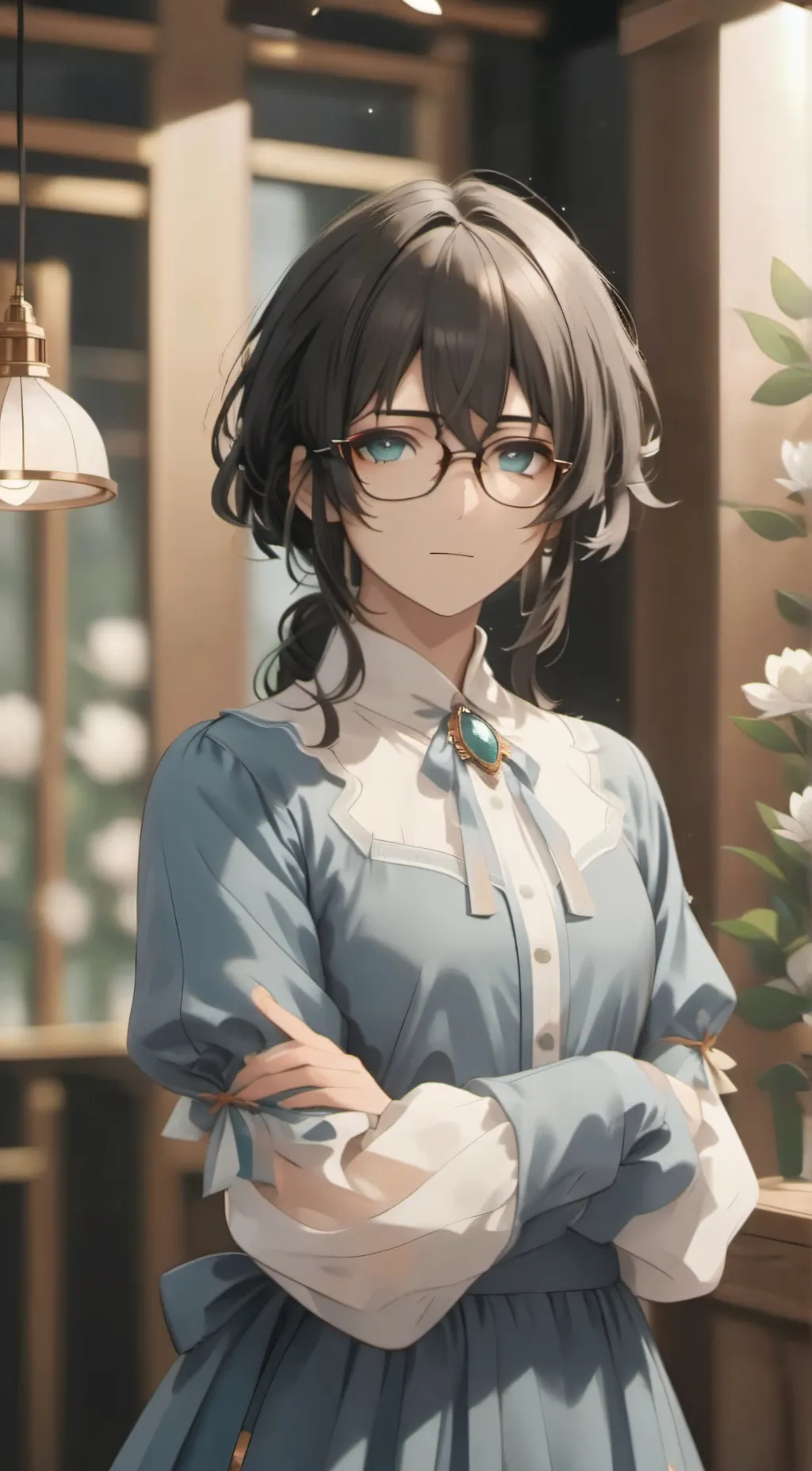 ai character: Michelle  background