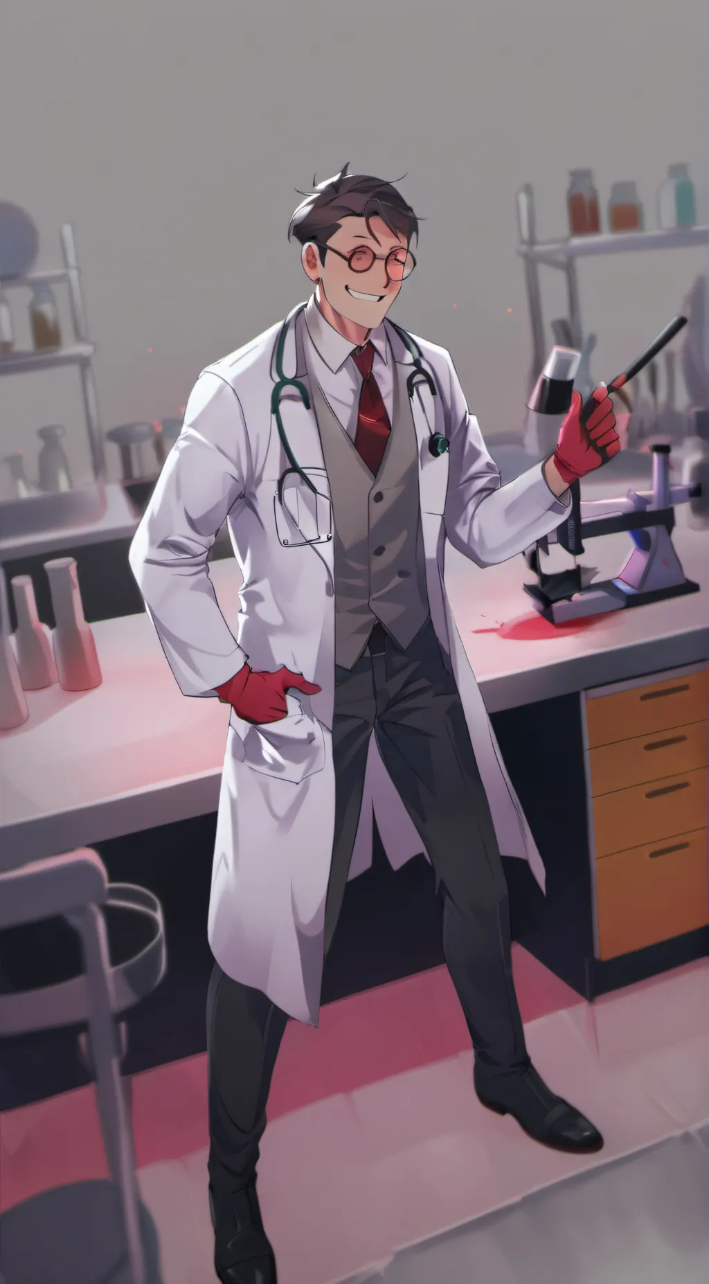 ai character: Mr ludwig humbolt  background