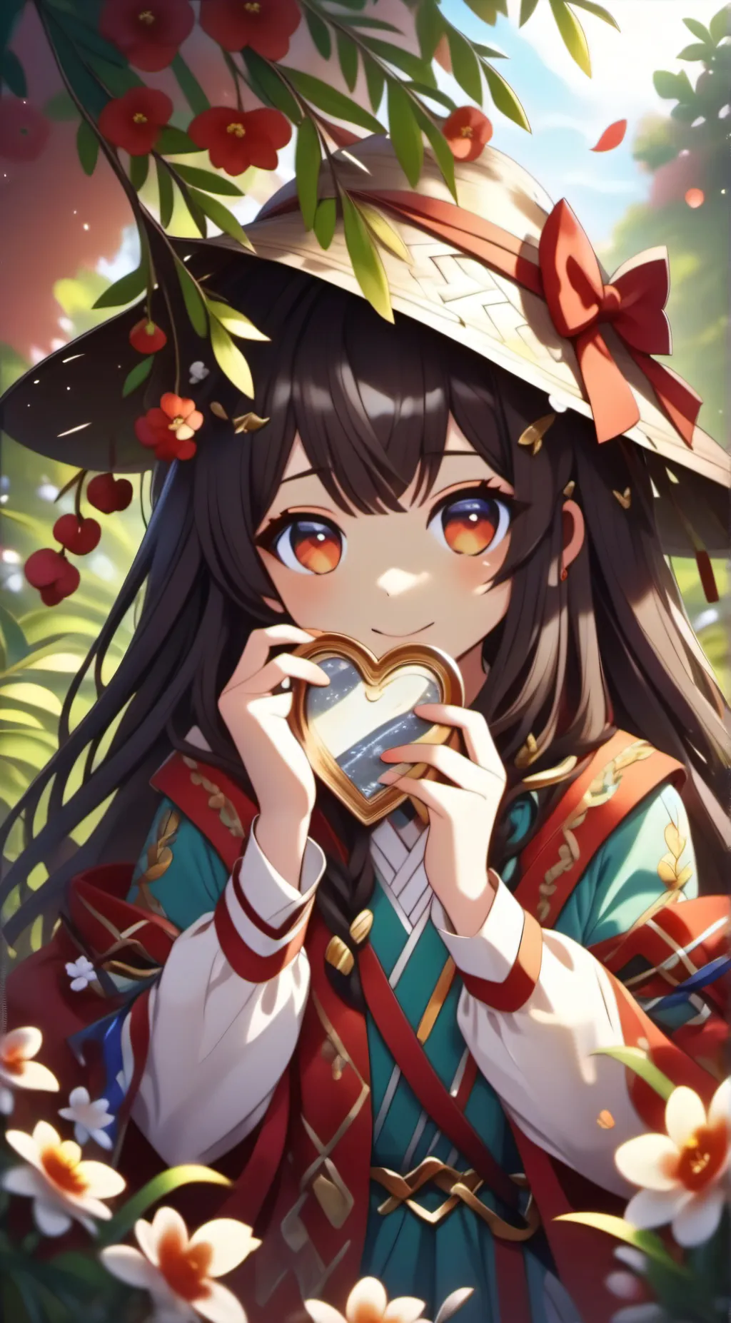 ai character: Rose background