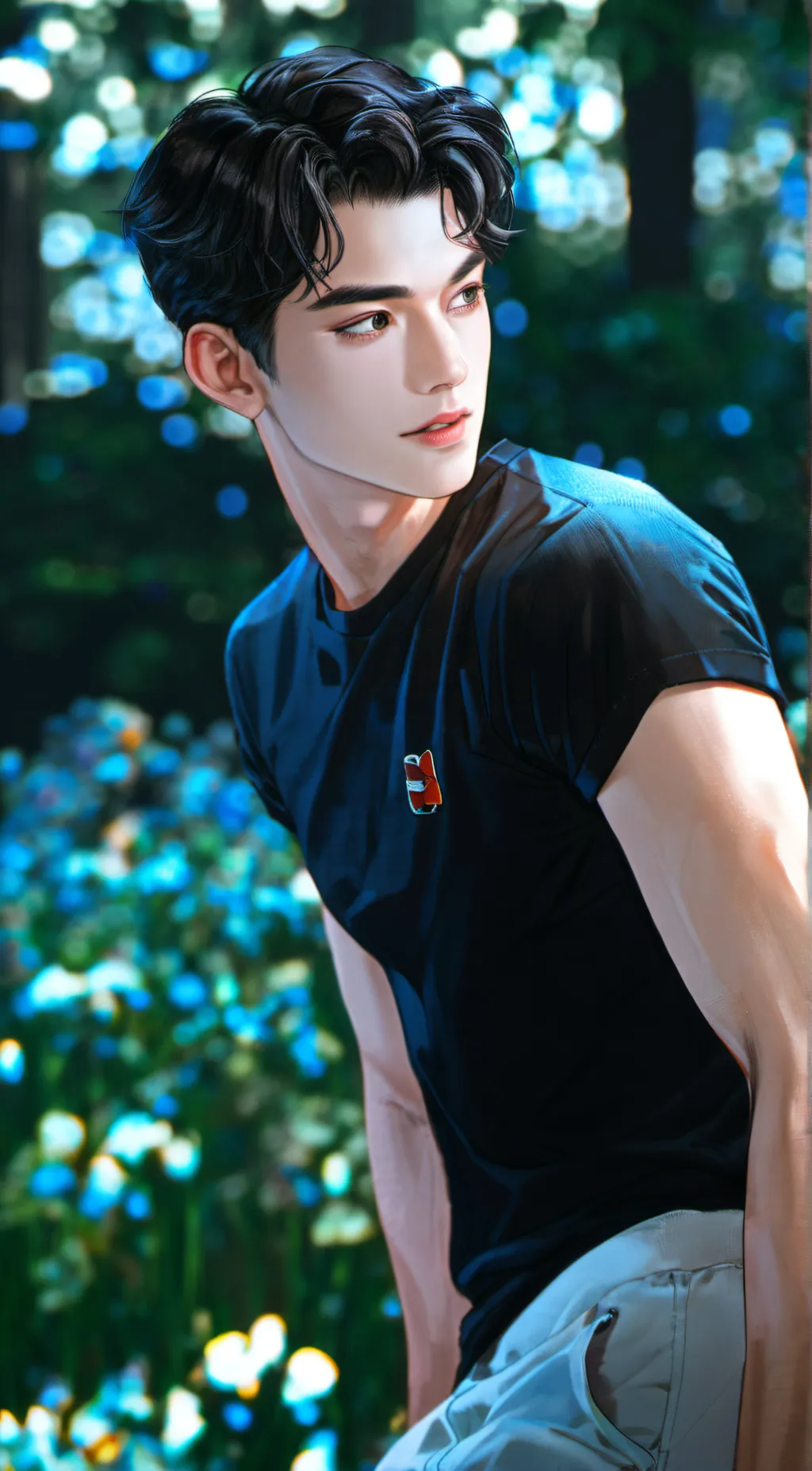 ai character: Hot boyfriend background