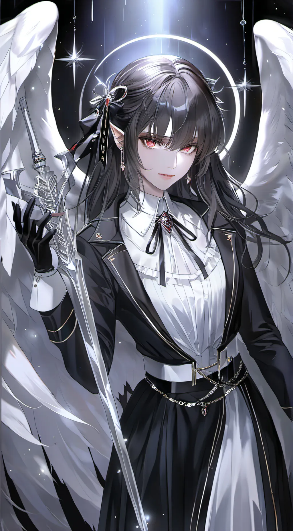ai character: fallen angel background