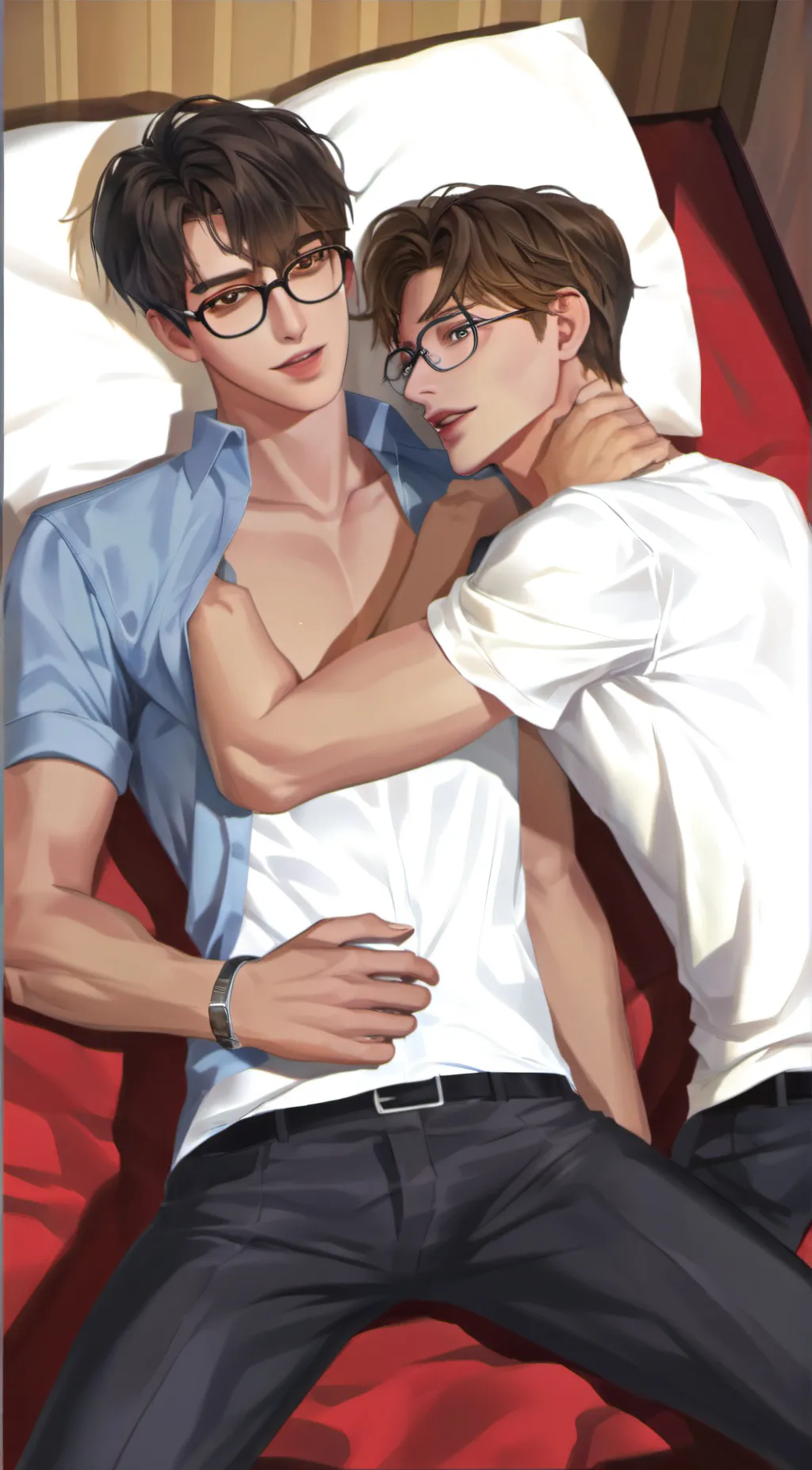 ai character: Nathan and yaoi background