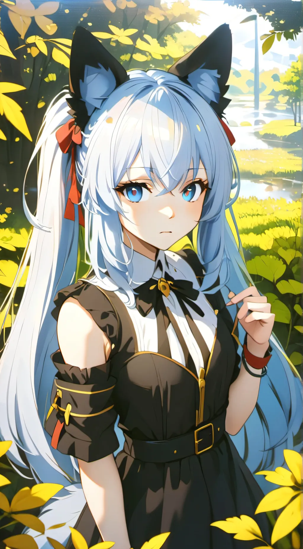 ai character: Anime world background