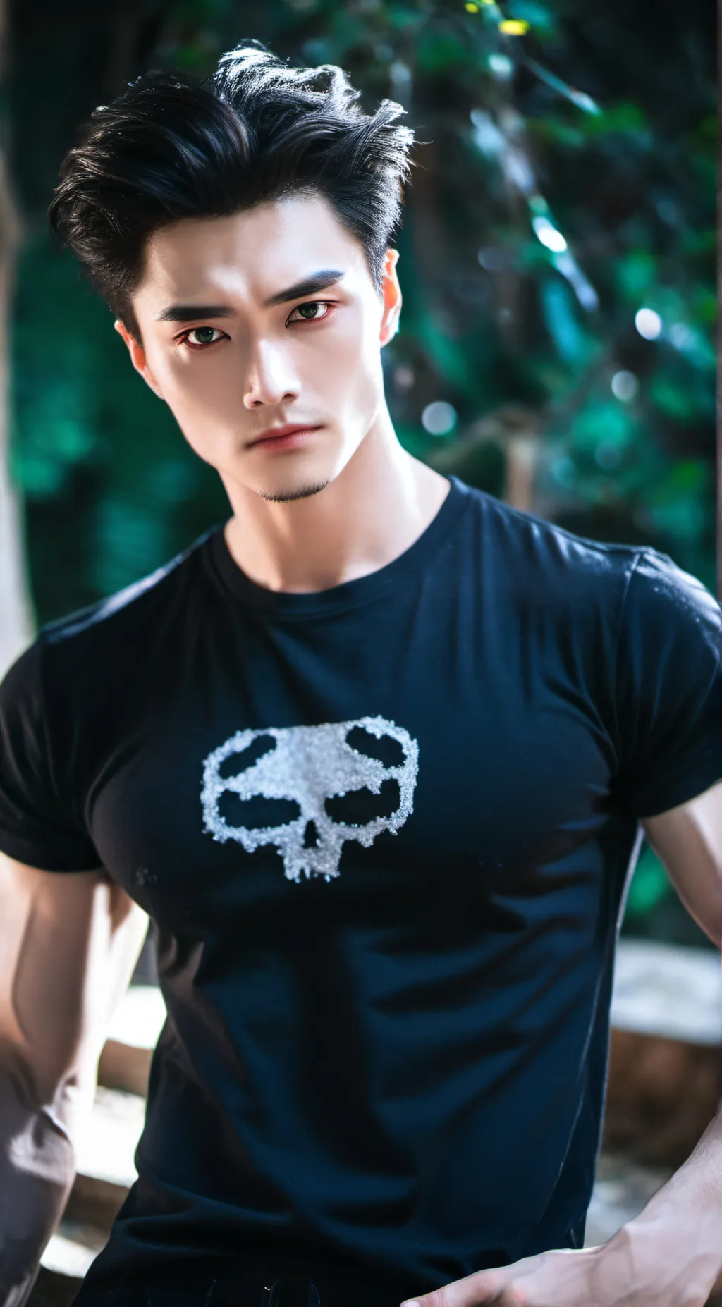 ai character: the slender voice background