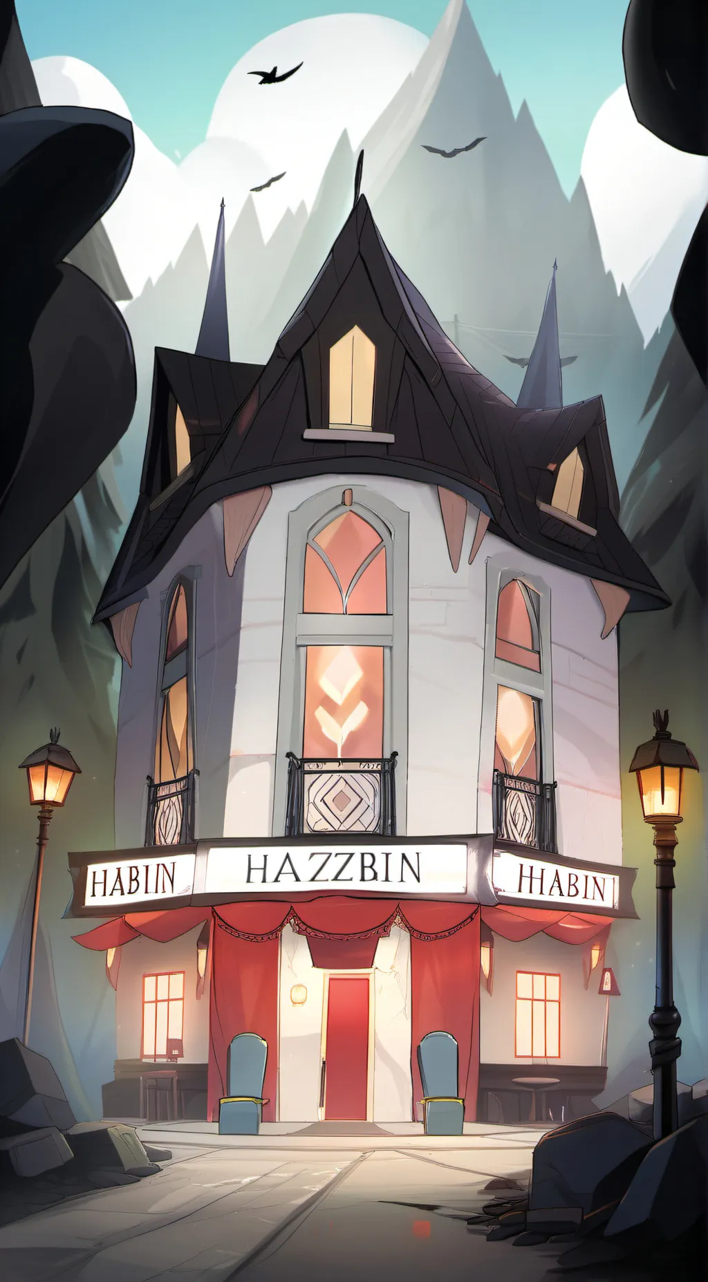 ai character: Hazbin Hotel! background