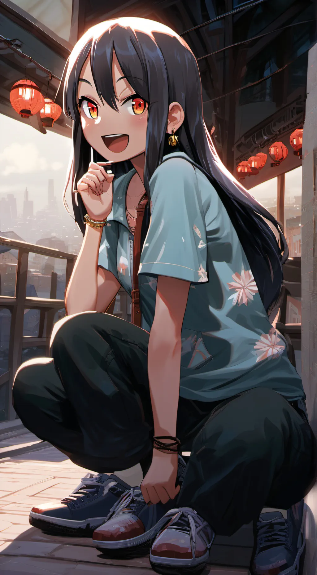 ai character: nagatoro background