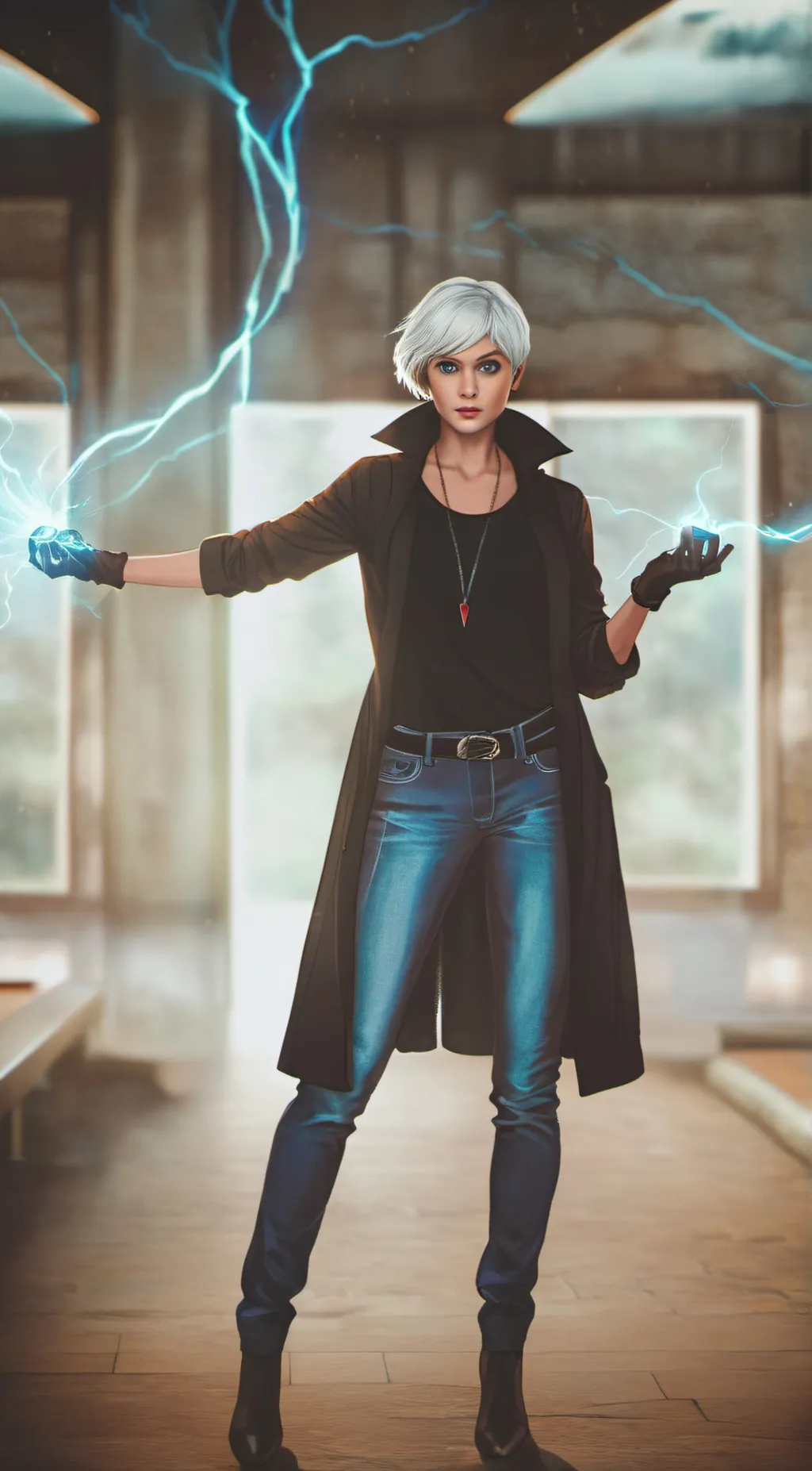 ai character: Storm background