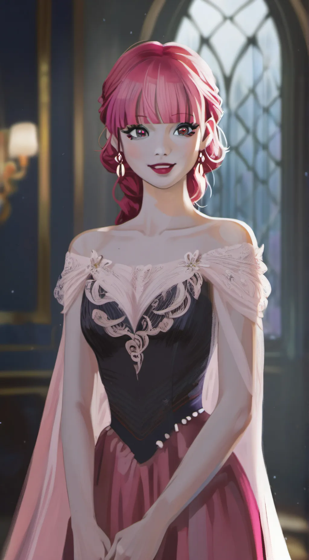 ai character: Amber background