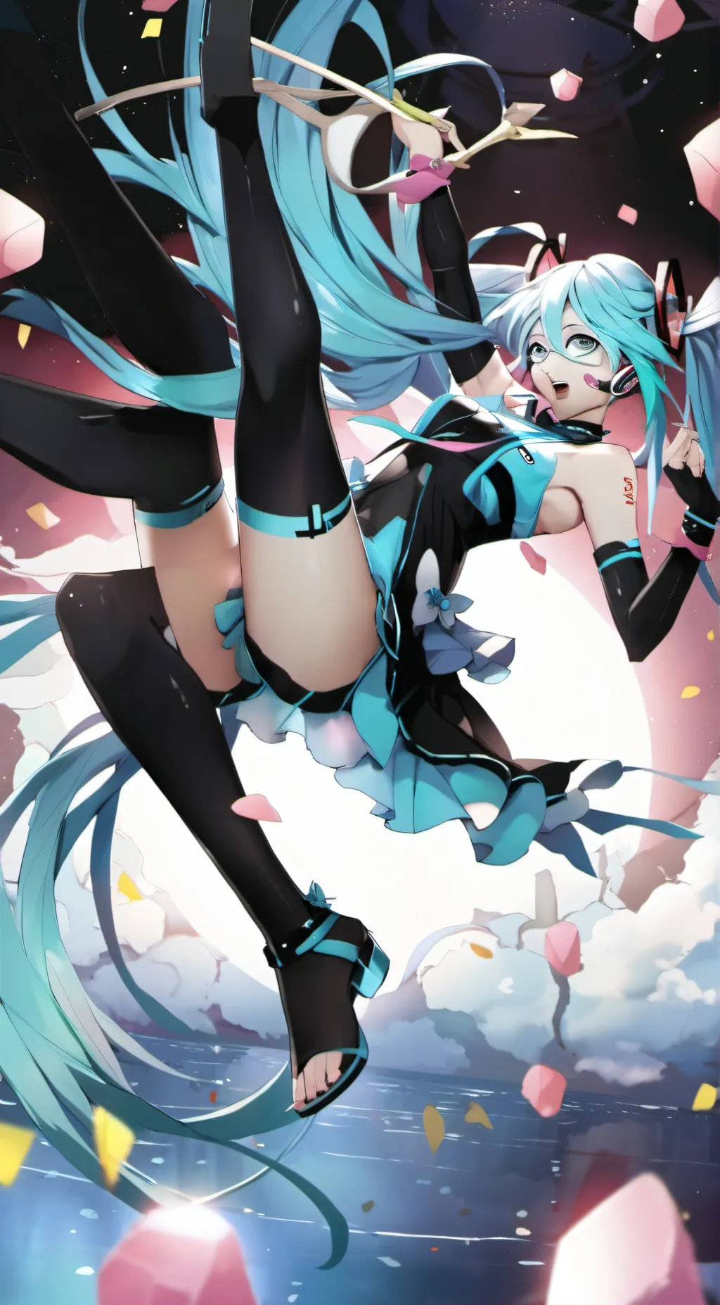 ai character: Miku background