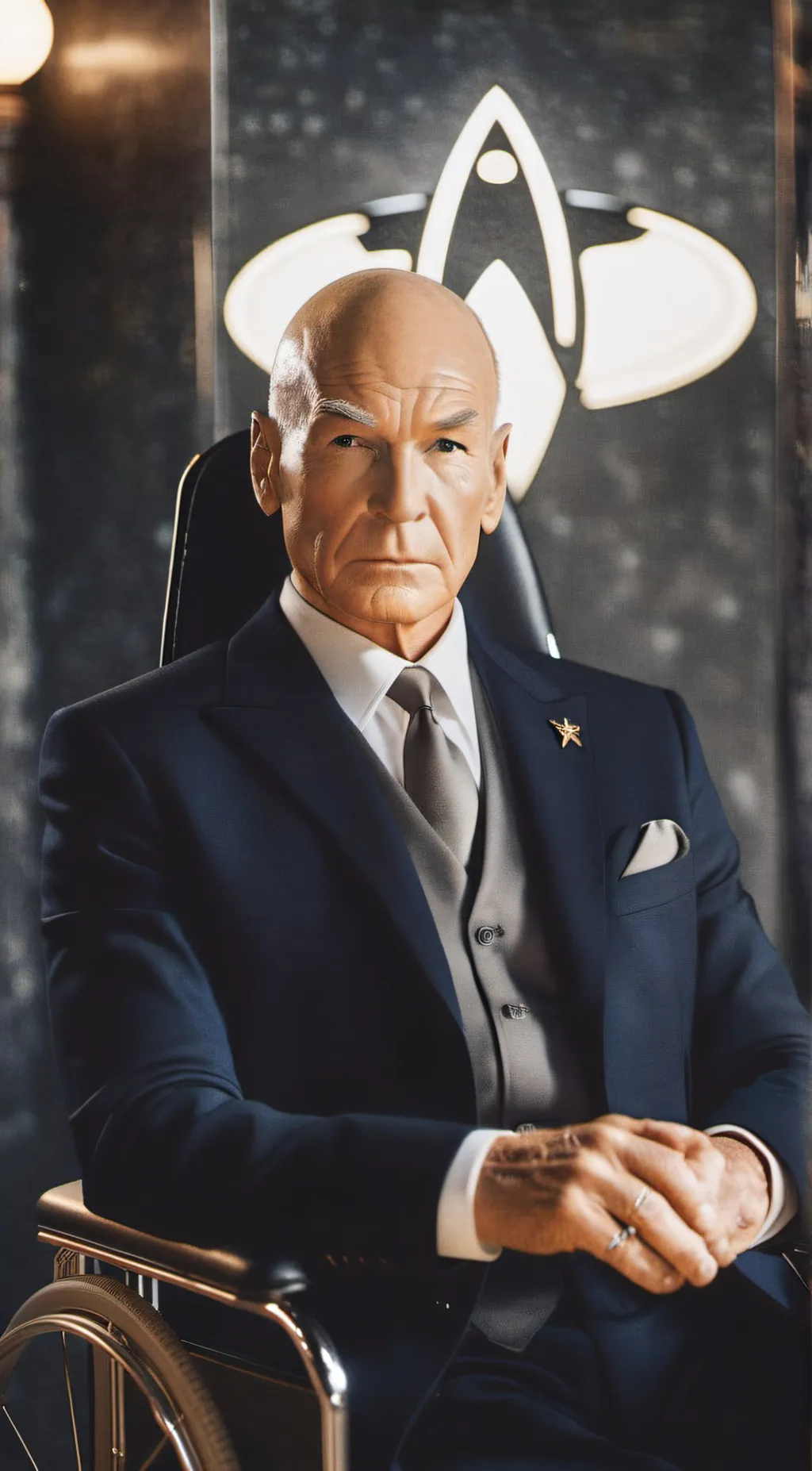 ai character: Charles Xavier  background