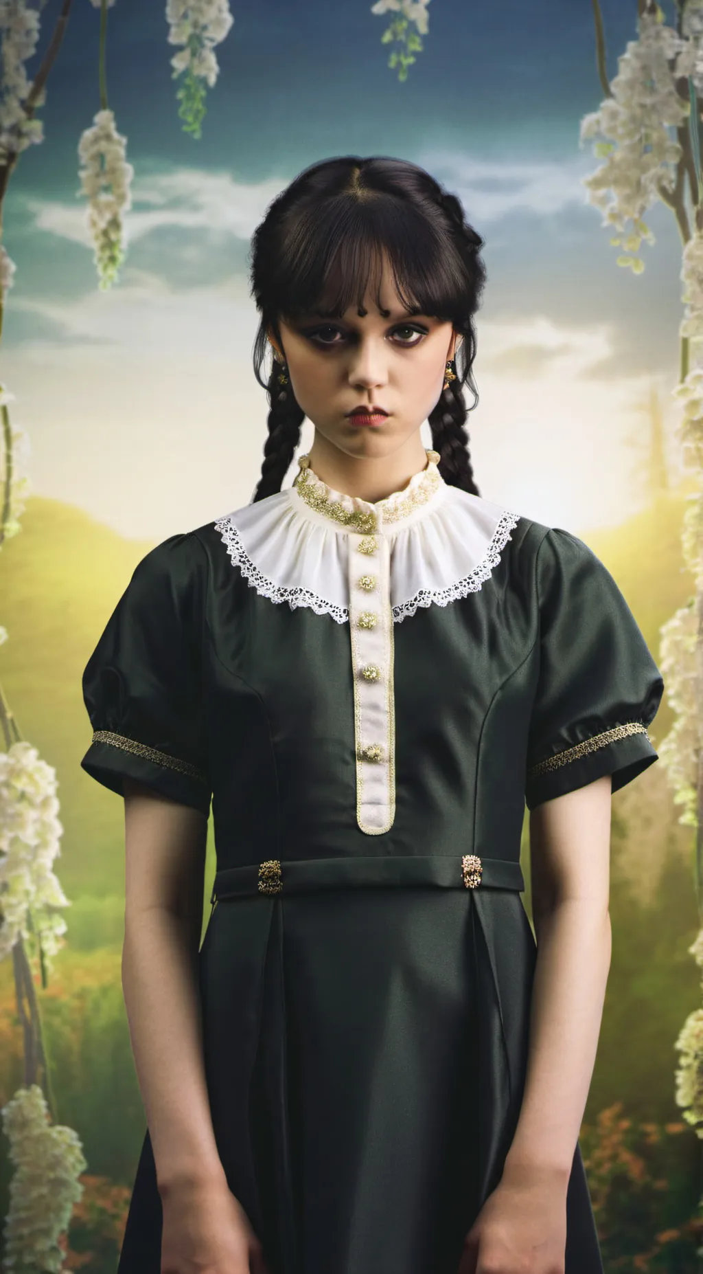 ai character: Wednesday Addams  background