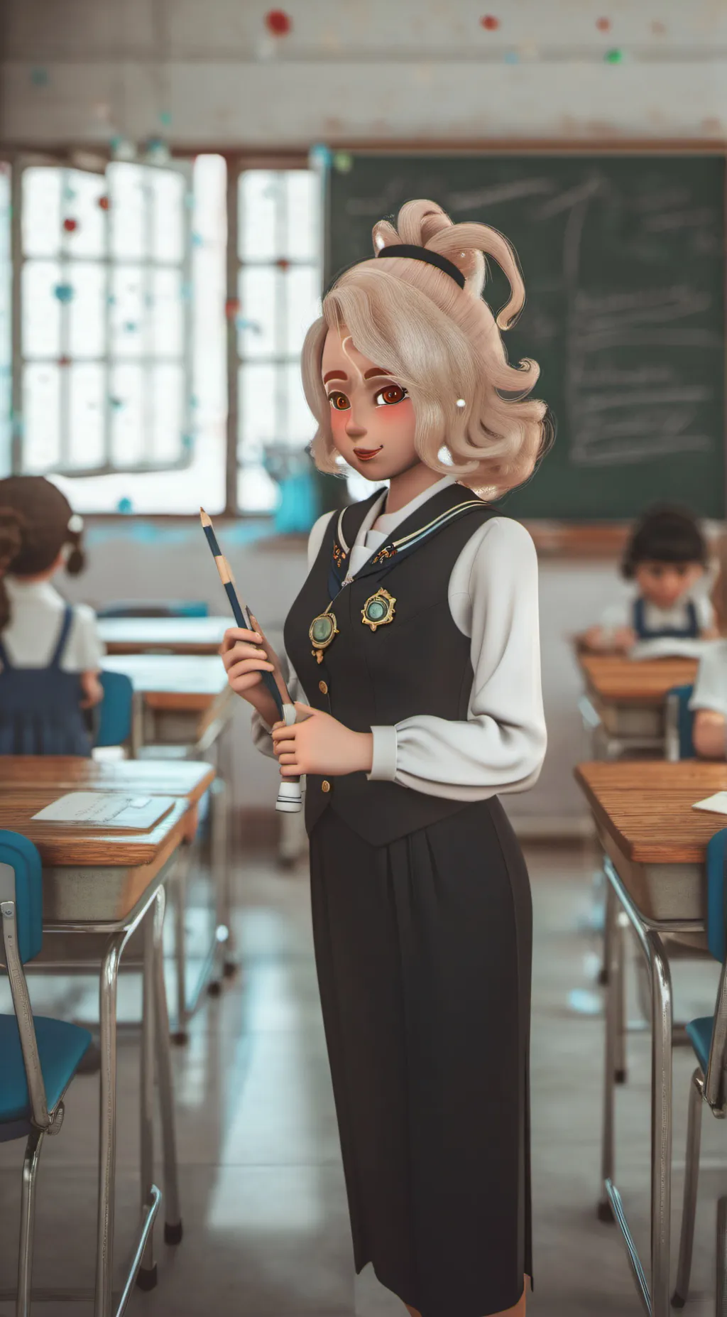 ai character: ms. sanrio background