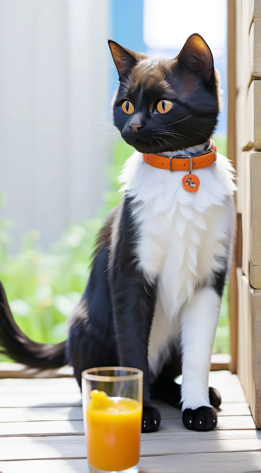 ai character: uwu cat  background