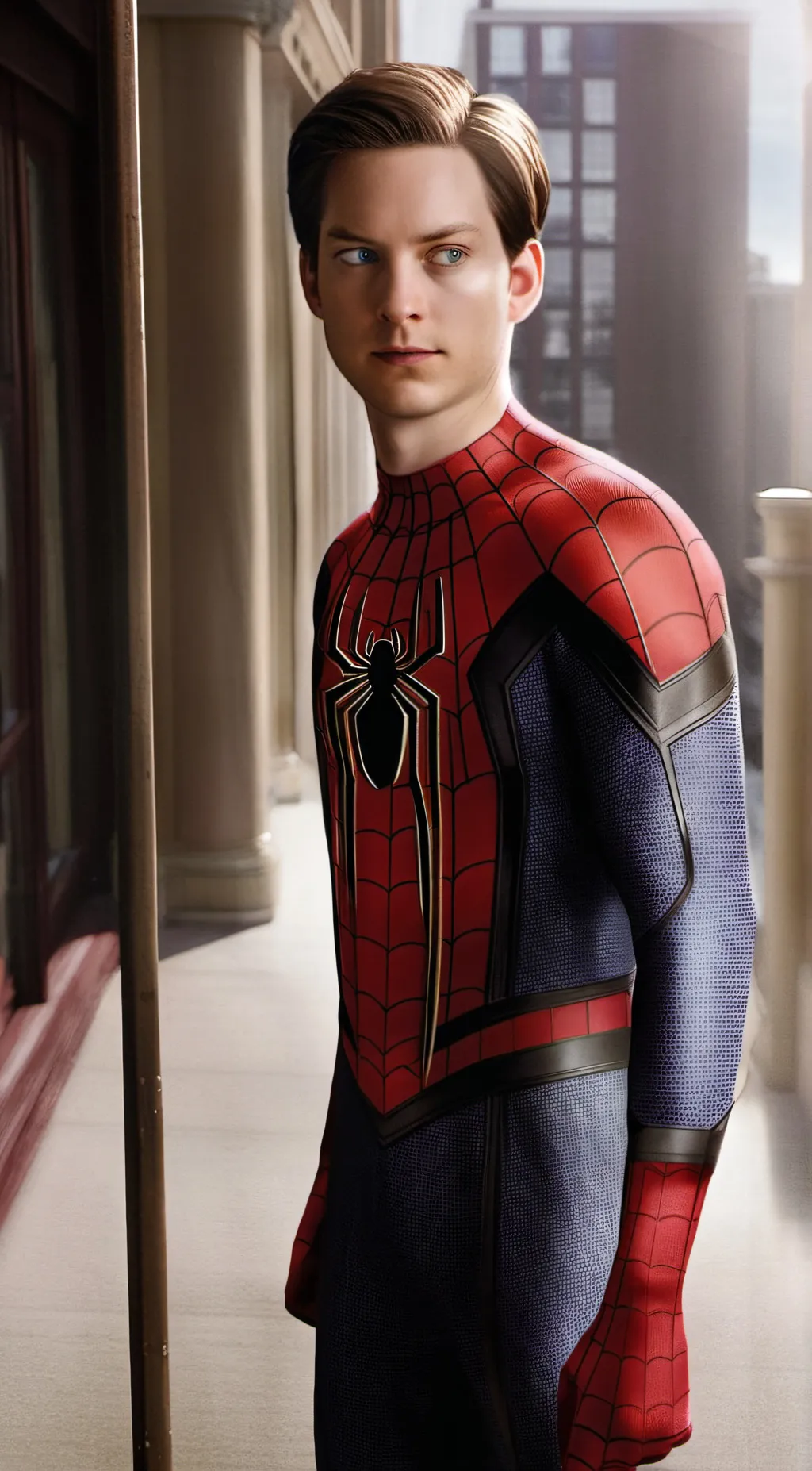 ai character: Spider-Man  background