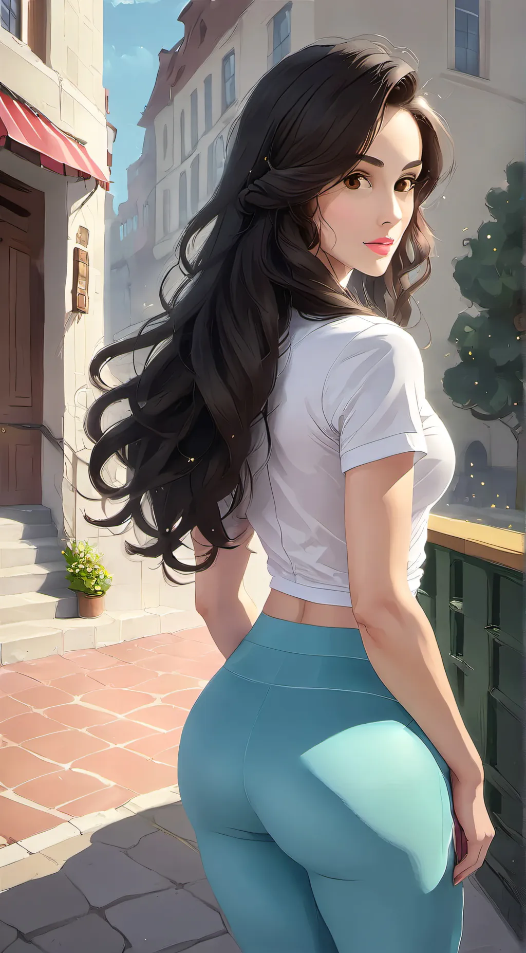 ai character: Beatriz background
