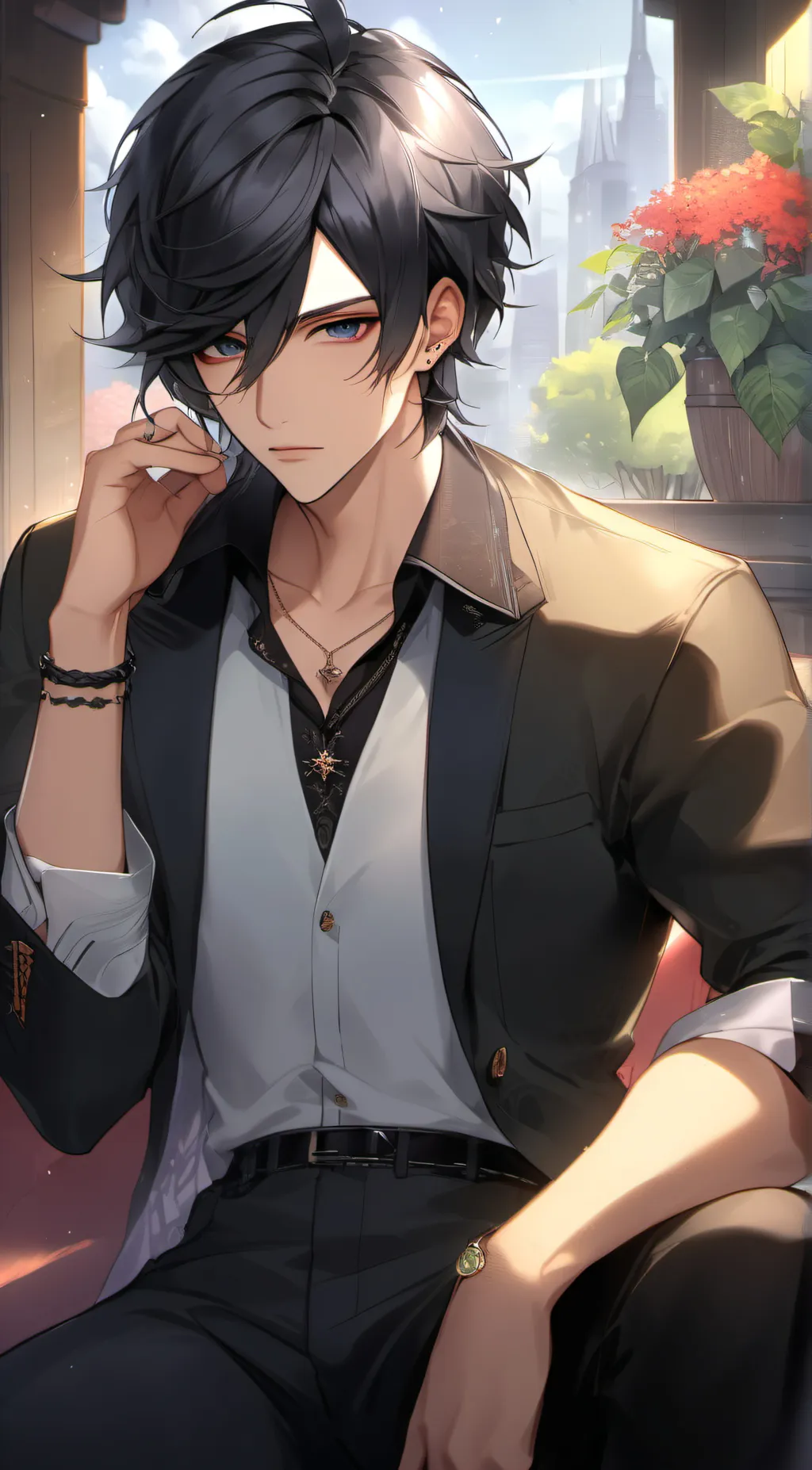 ai character: Jacob Black background