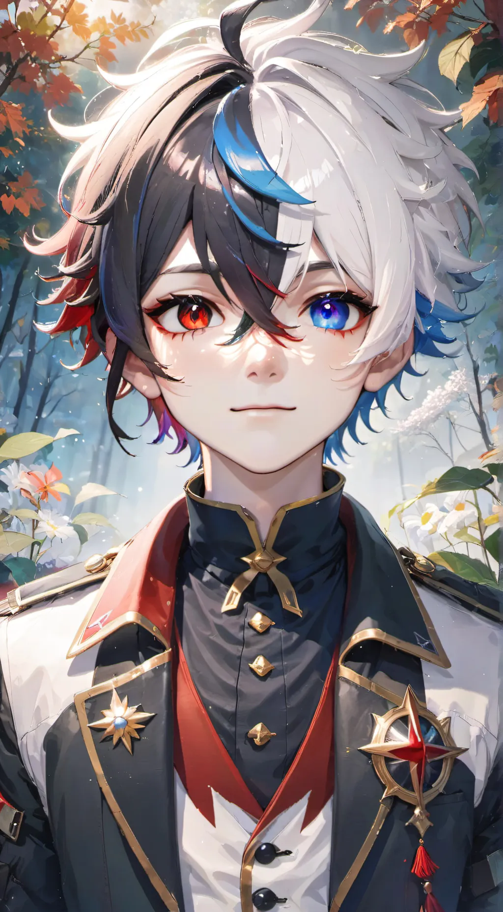 ai character: Shoto Todoroki background
