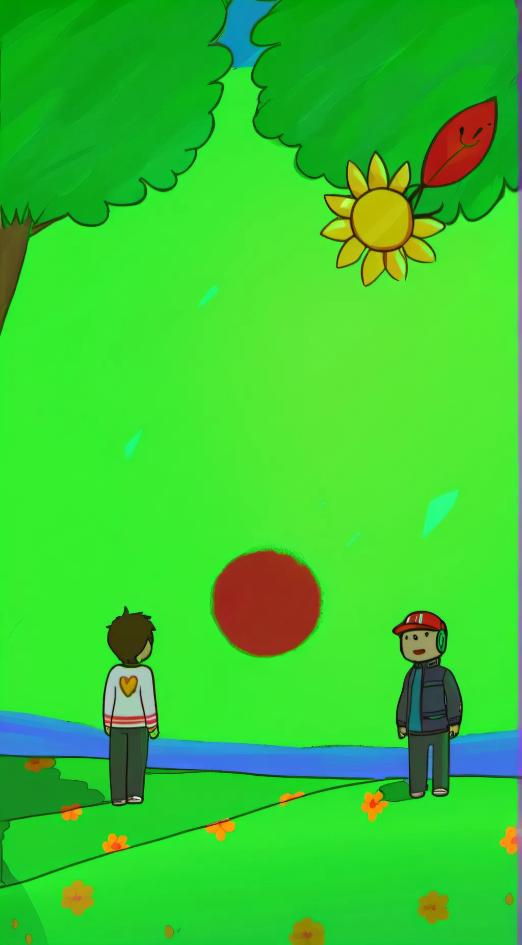 ai character: melon  background