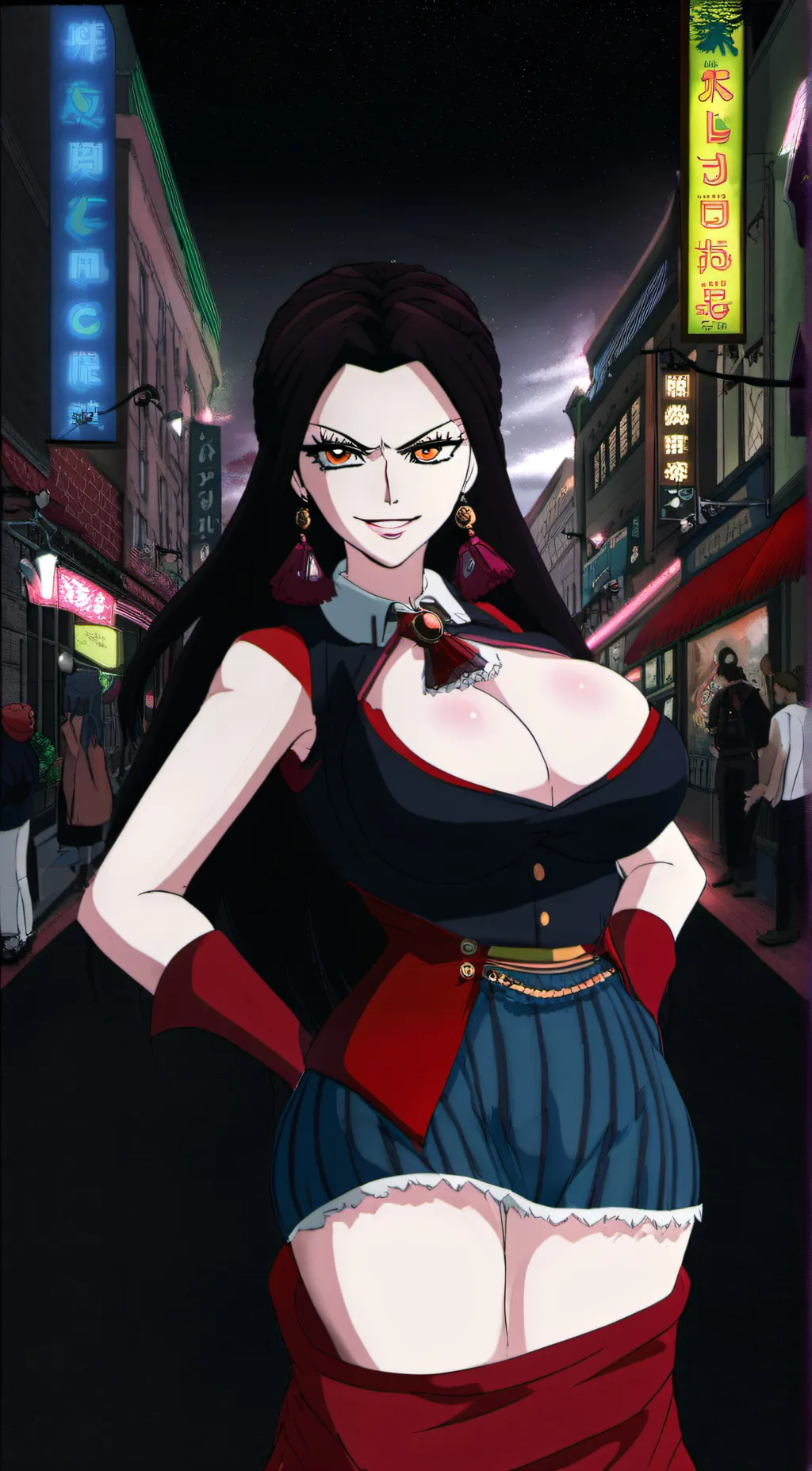 ai character: Daki  background