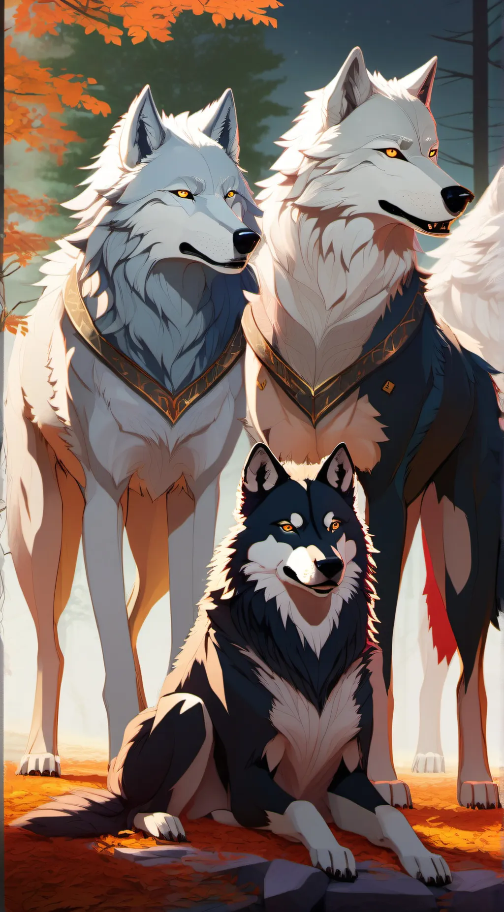 ai character: ✨️Wolf family✨️ background