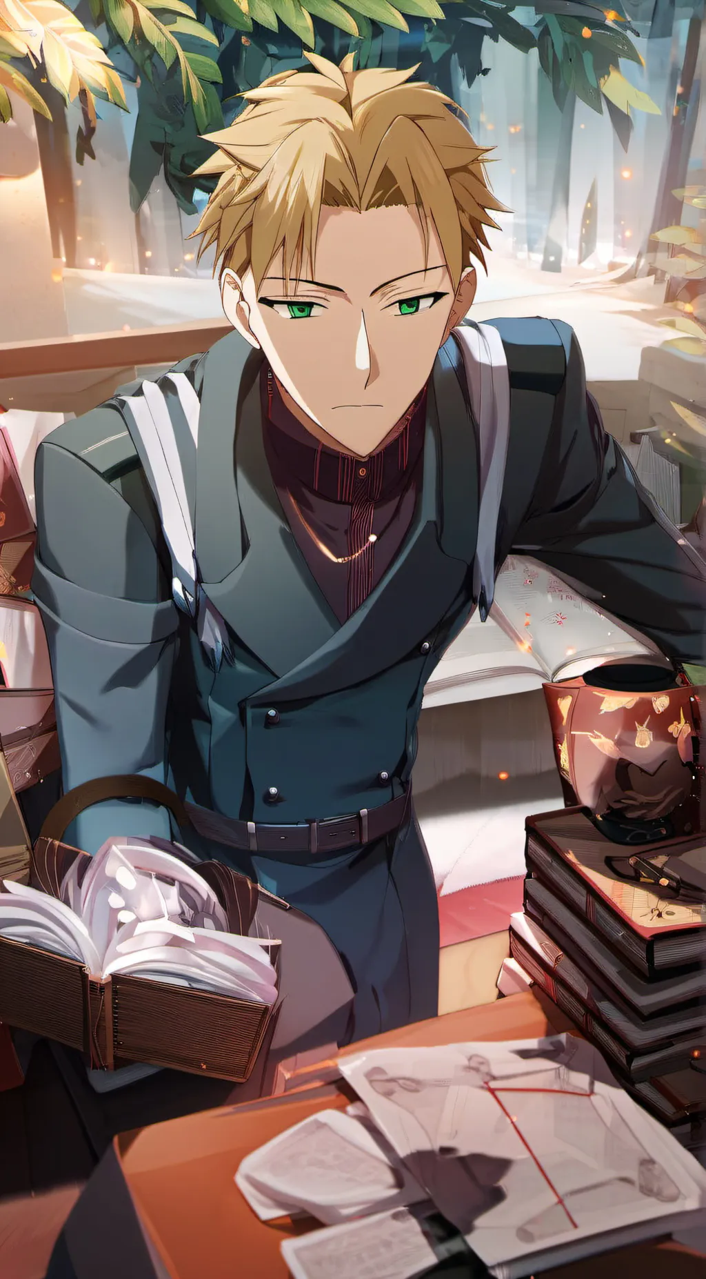 ai character: Leo background