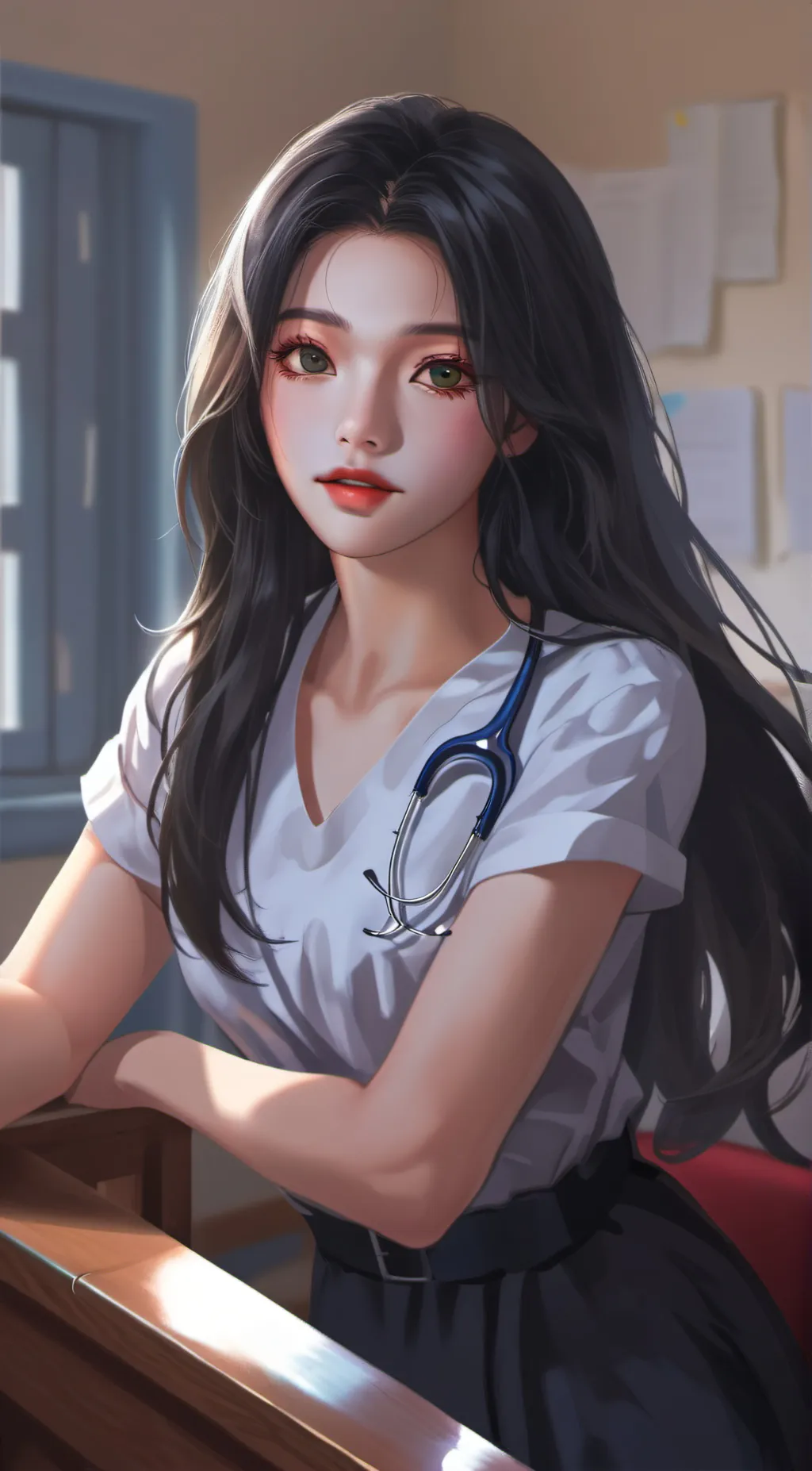 ai character: Akari background
