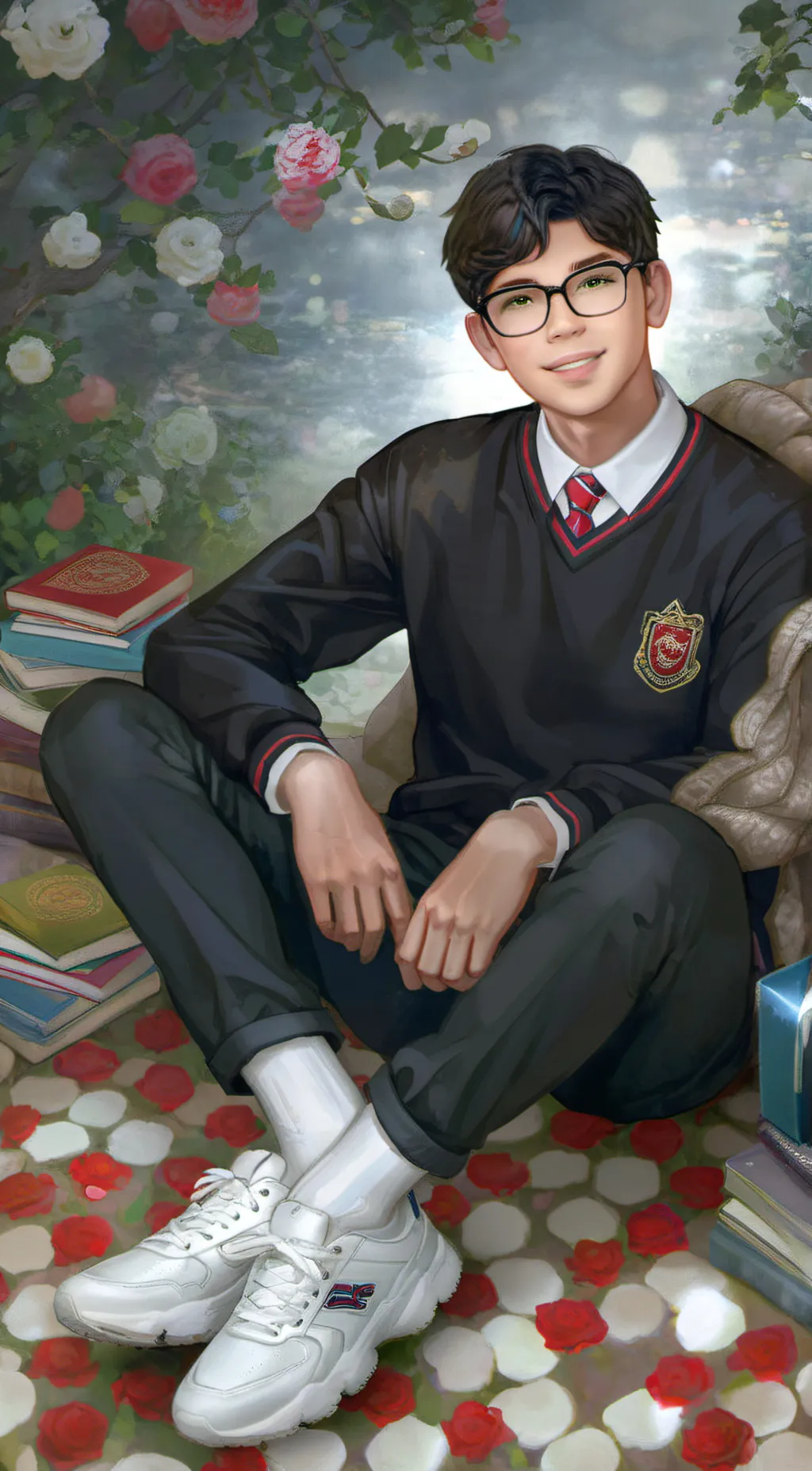 ai character: Eli Archila  background