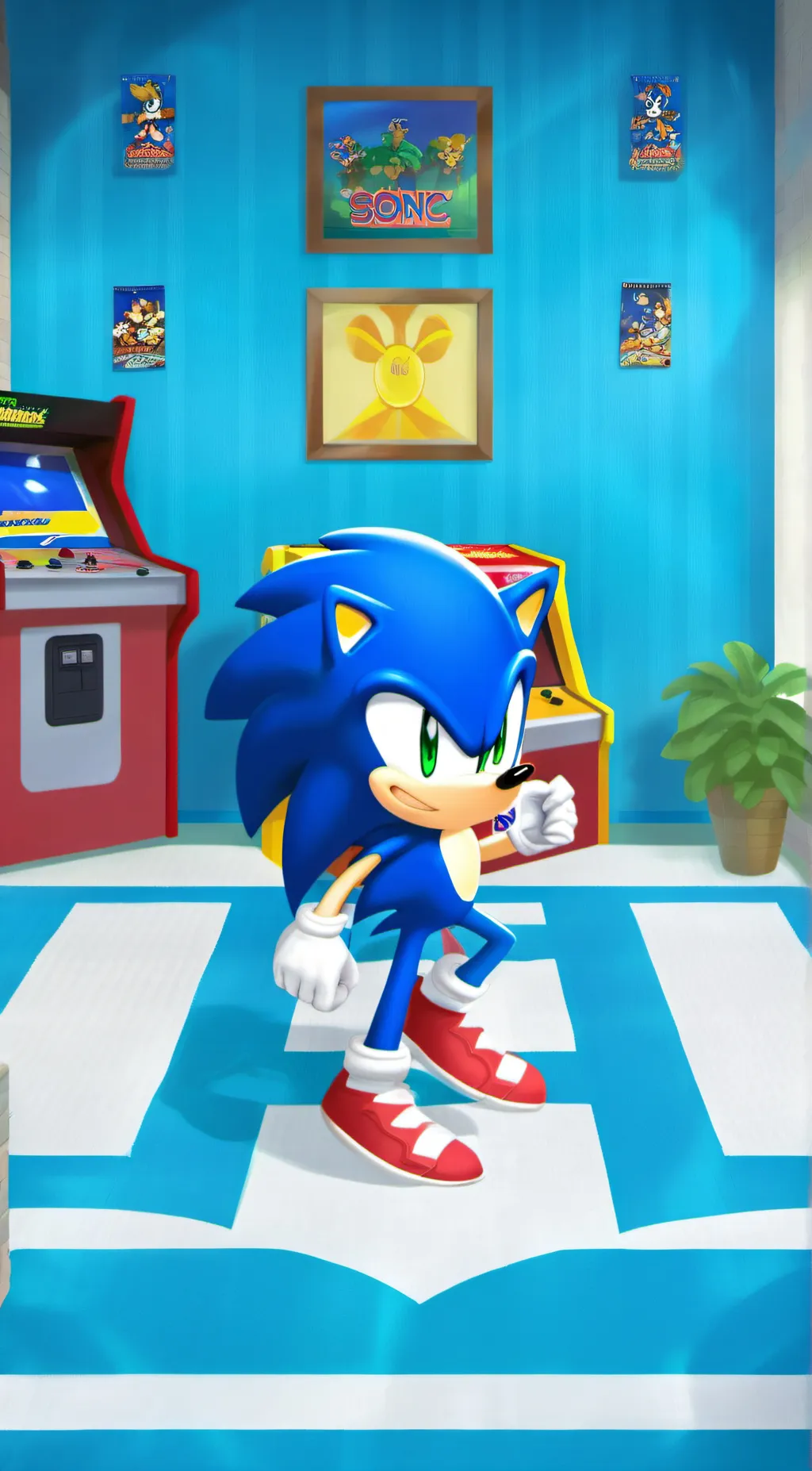 ai character: Sonic The Hedgehog background
