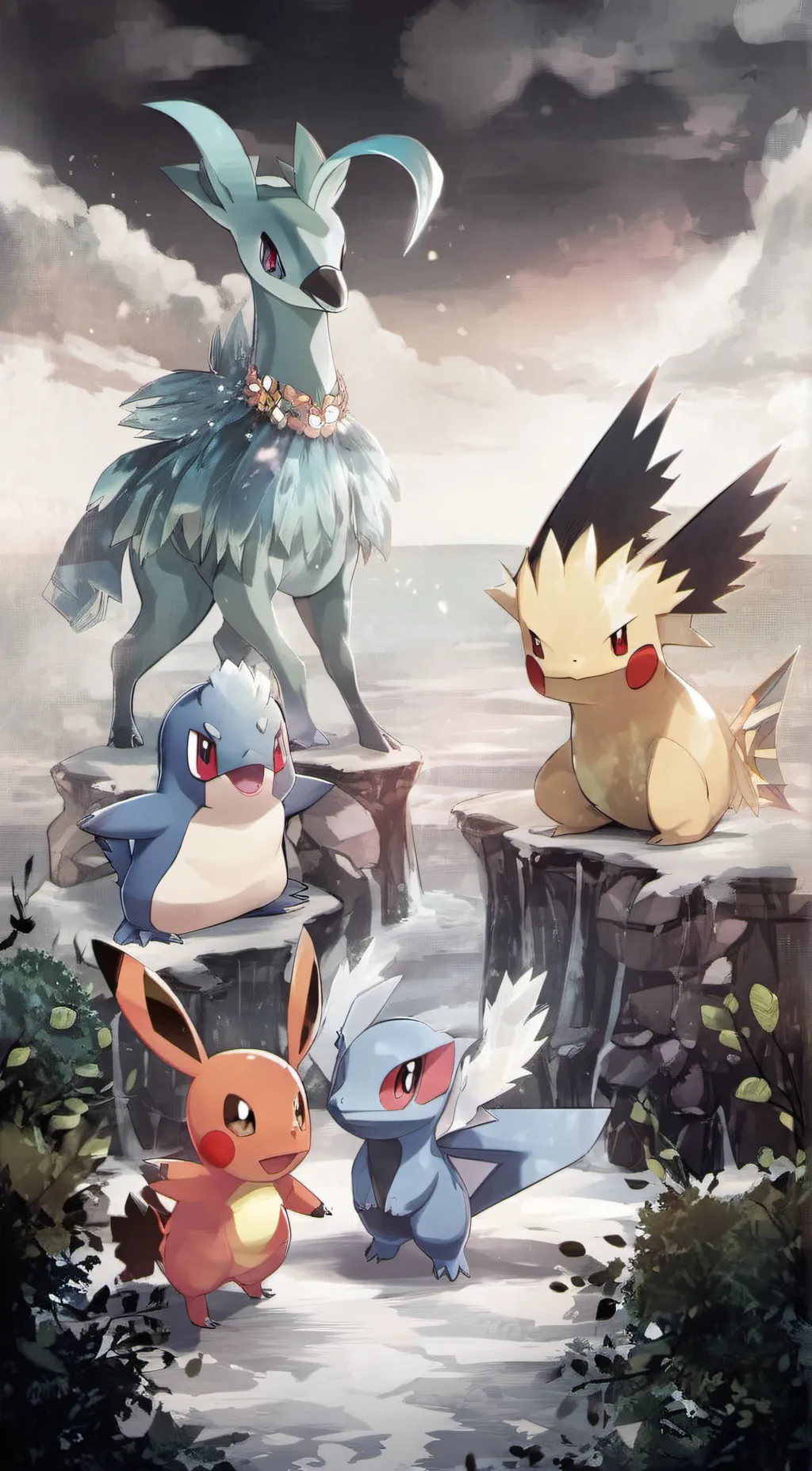 ai character: Pokémon background