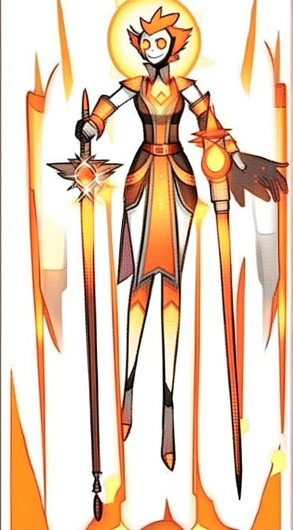 ai character: solarflare background