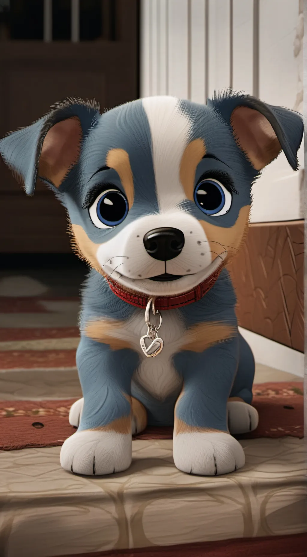 ai character: bluey background