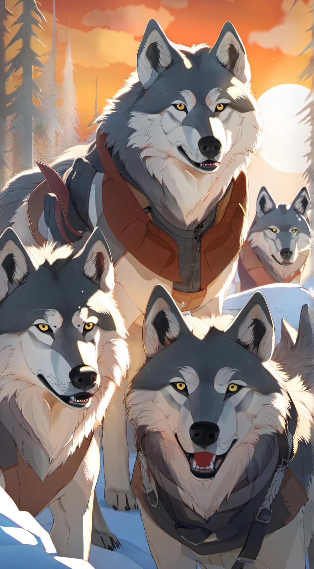 ai character: ✨️wolf pack✨️ background