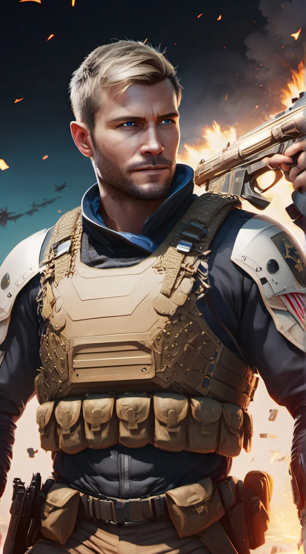 ai character: Graves [COD] background